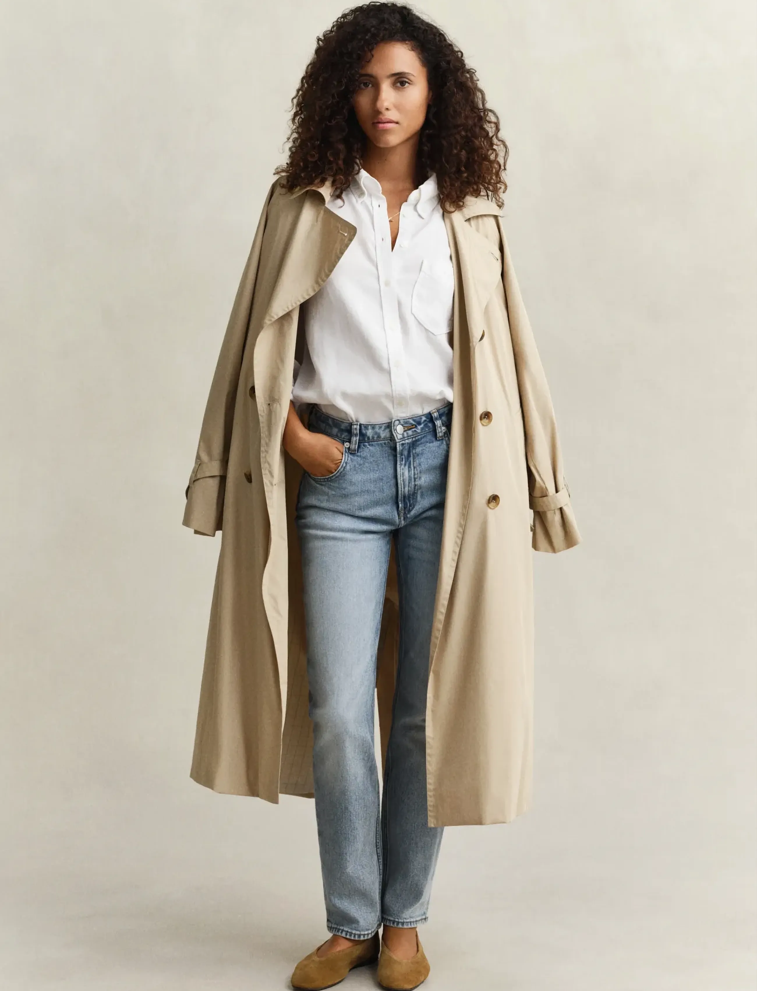 GANT STRAIGHT STRETCH JEANS - Nyheder - LIGHT BLUE WORN IN / blue