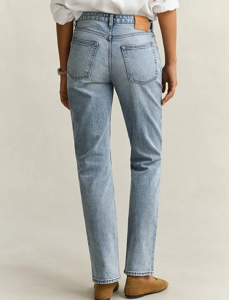 GANT - STRAIGHT STRETCH JEANS - straight jeans - light blue worn in - 2