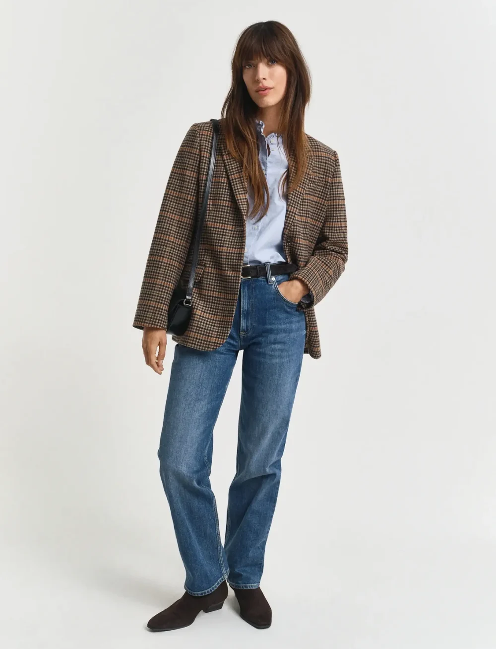 GANT - STRAIGHT STRETCH JEANS - raka jeans - mid blue broken in - 4