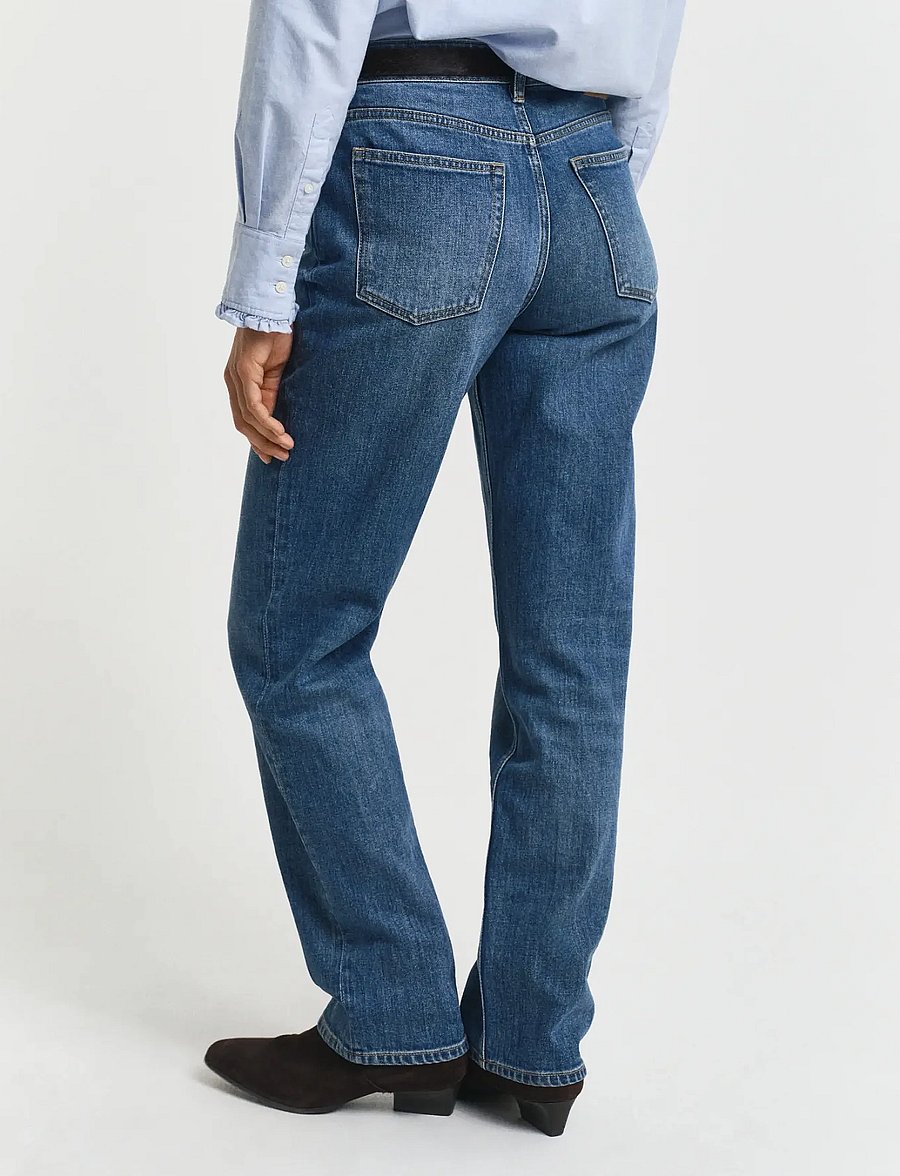 Gant - Straight Jeans - straight jeans - mid blue broken in - 5