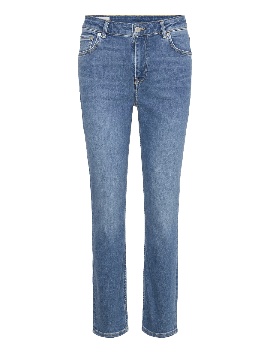 Gant - Slim Cropped Jeans - slim jeans - mid blue broken in - 1