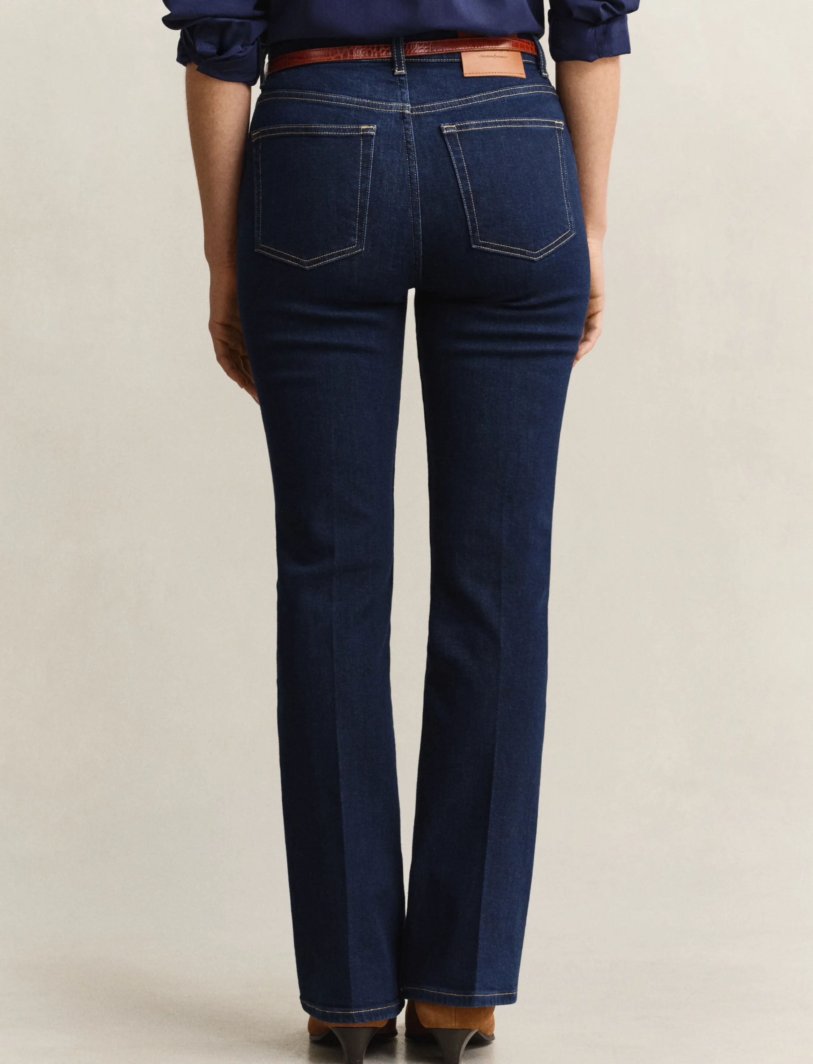 Gant - Slim Flared Jeans - alt eriti laia säärega teksad - dark blue - 2