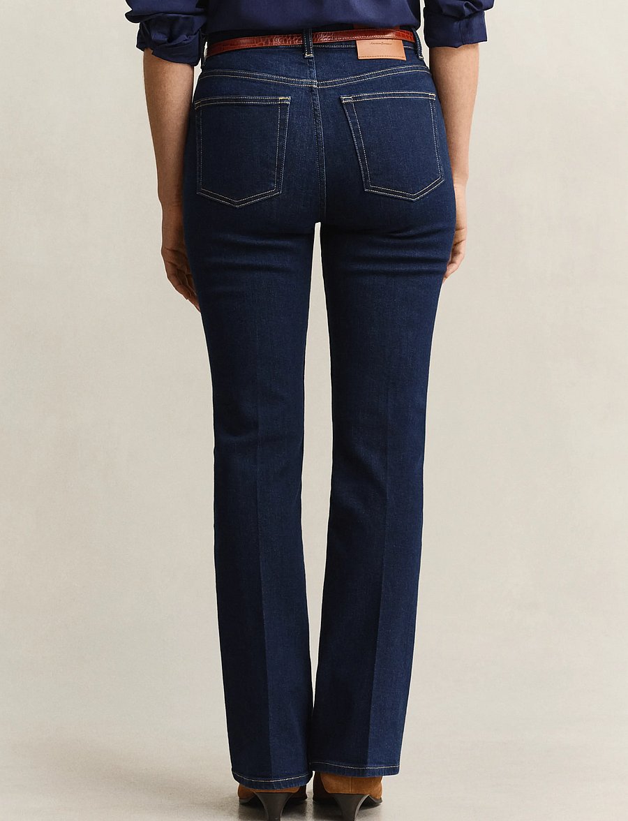 Gant - Slim Flared Jeans - schlaghosen - dark blue - 2