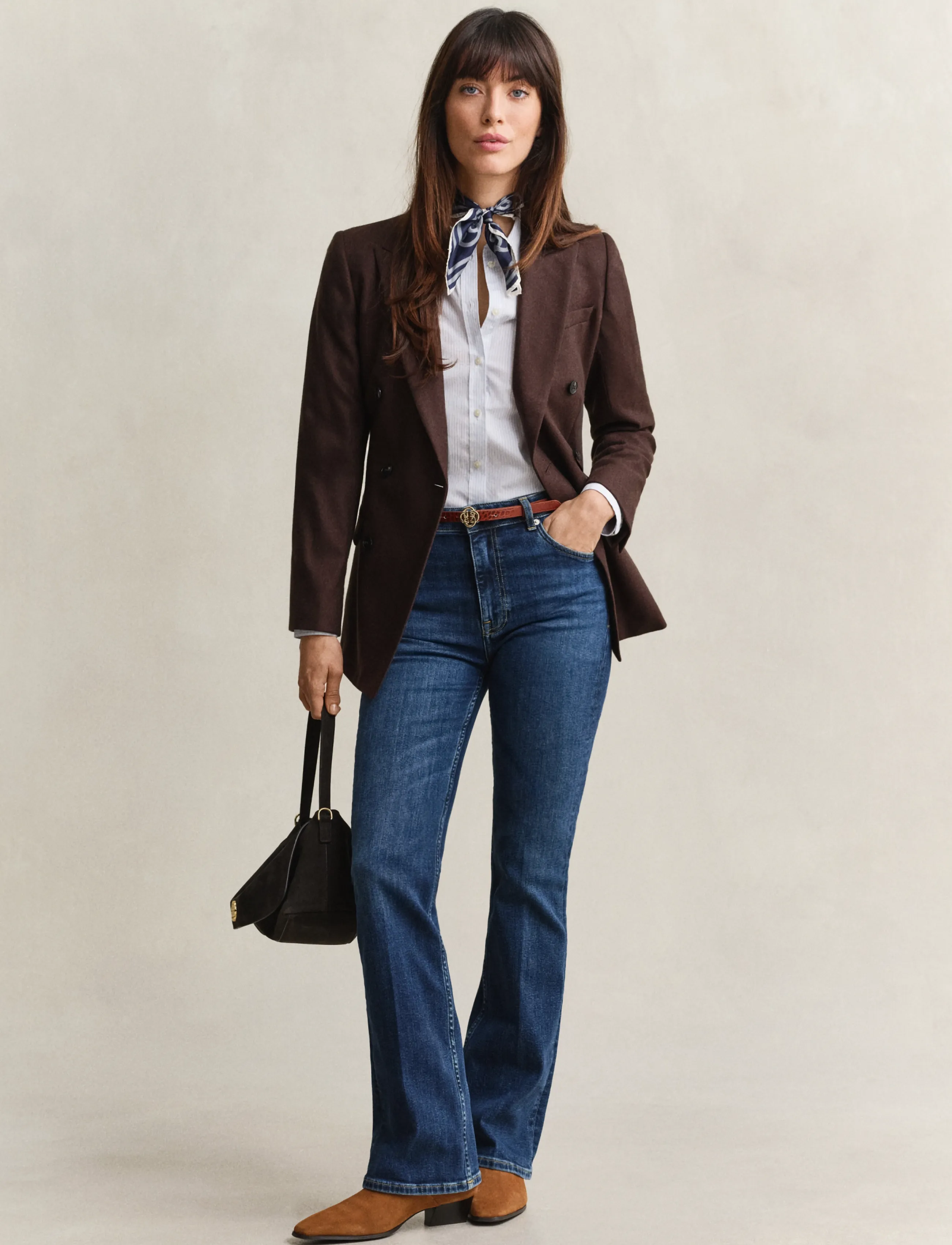 Gant - Slim Flared Jeans - alt eriti laia säärega teksad - dark blue worn in - 4