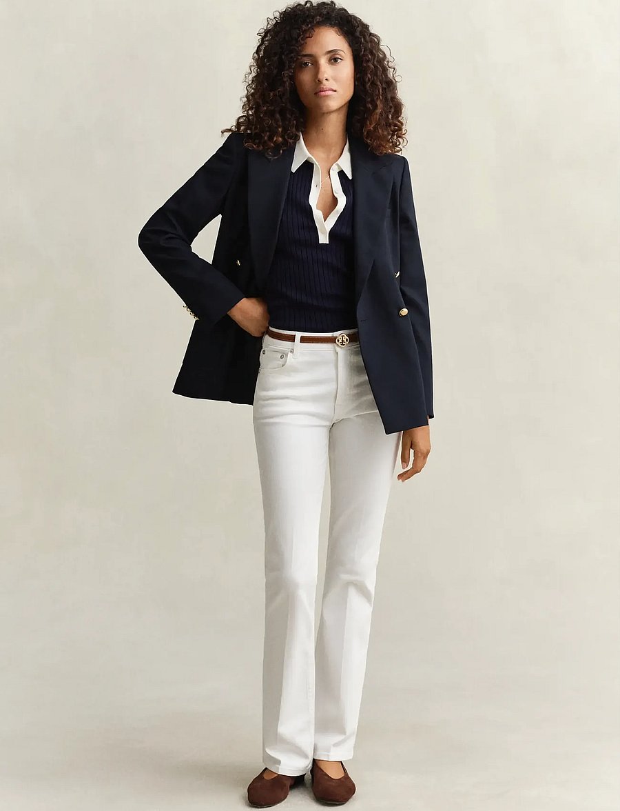 Gant - Slim Flared Jeans - schlaghosen - eggshell - 4