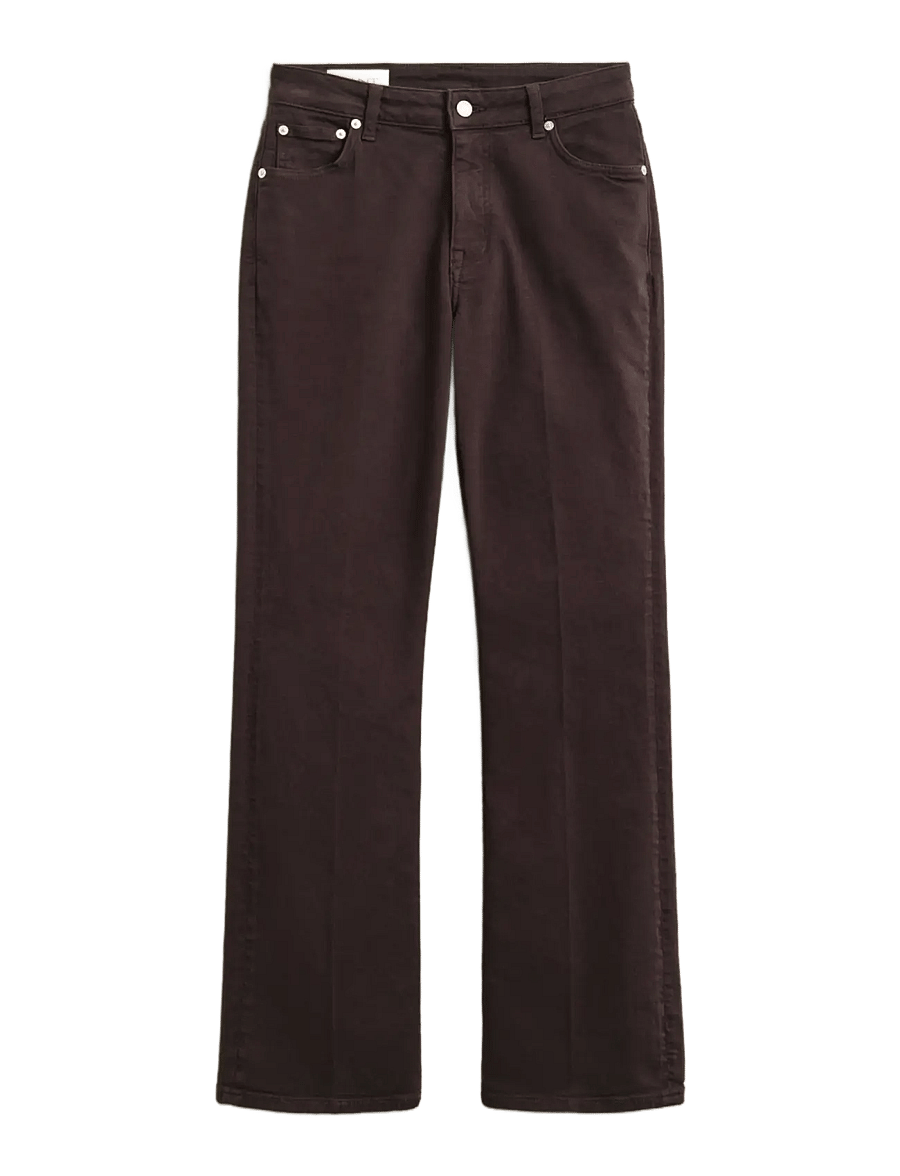 Gant - SLIM FLARE COLOR JEANS - schlaghosen - deep brown - 0