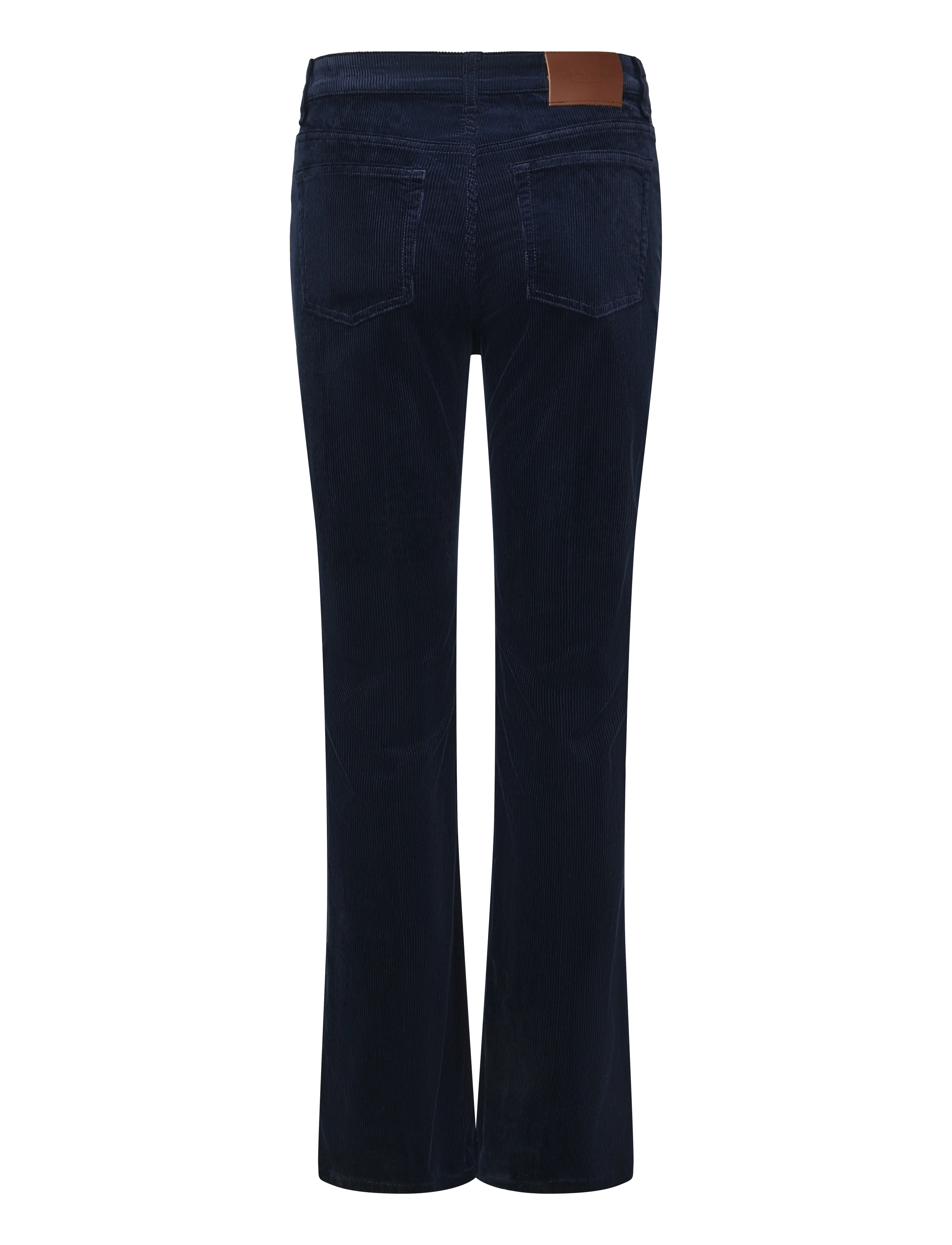 Gant - CORDUROY FLARE JEANS - utsvängda jeans - evening blue - 1