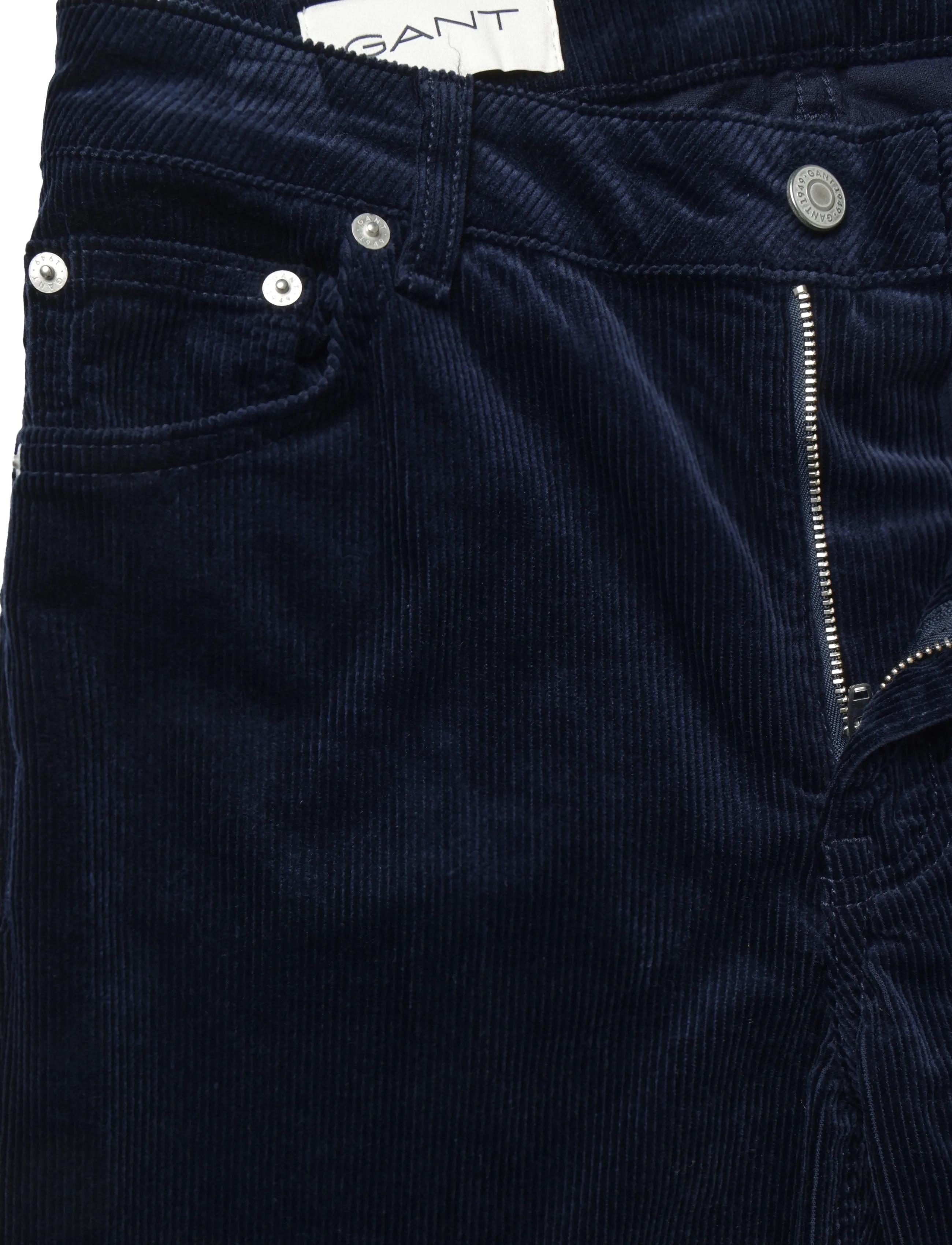 Gant - CORDUROY FLARE JEANS - utsvängda jeans - evening blue - 2