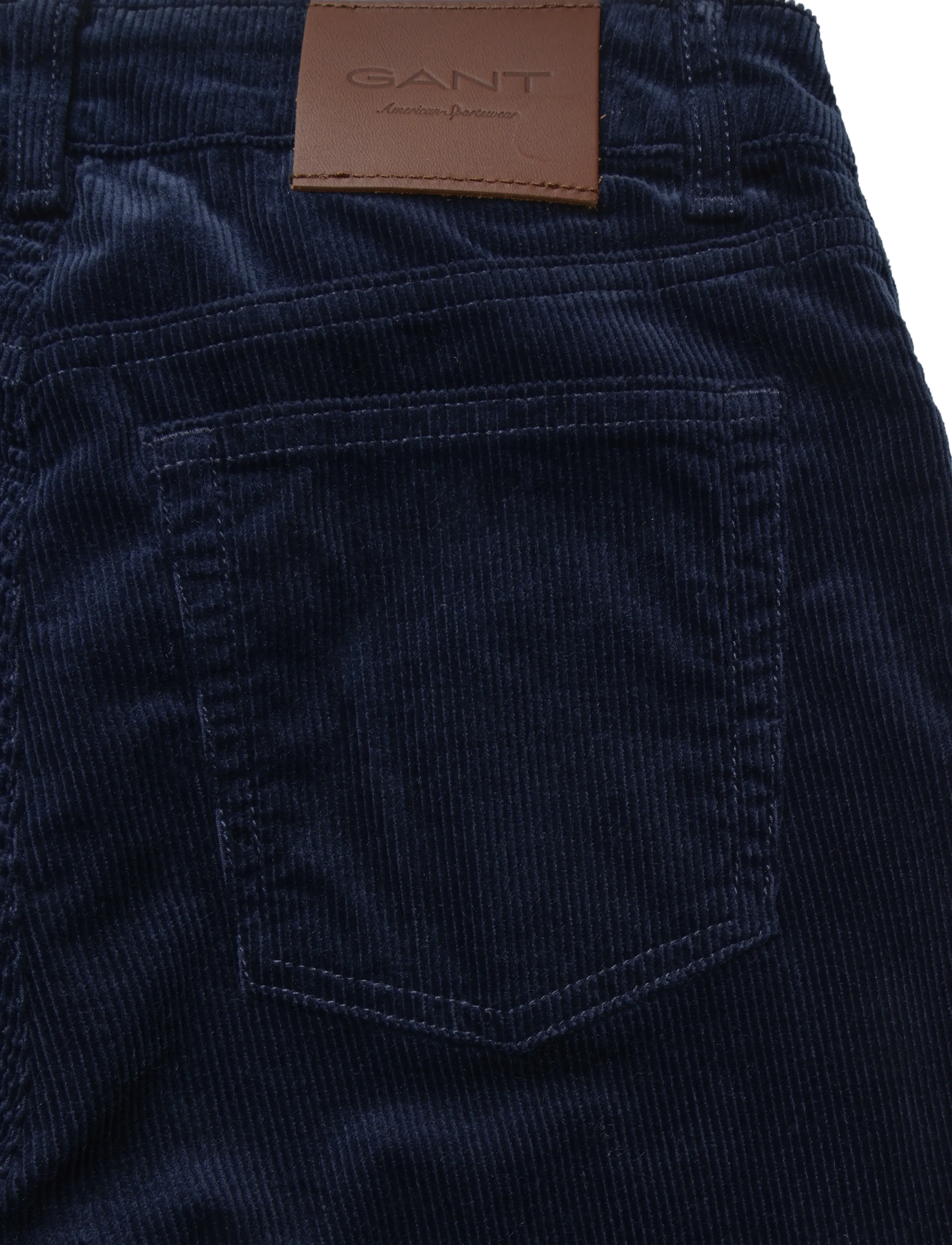 Gant - CORDUROY FLARE JEANS - utsvängda jeans - evening blue - 4