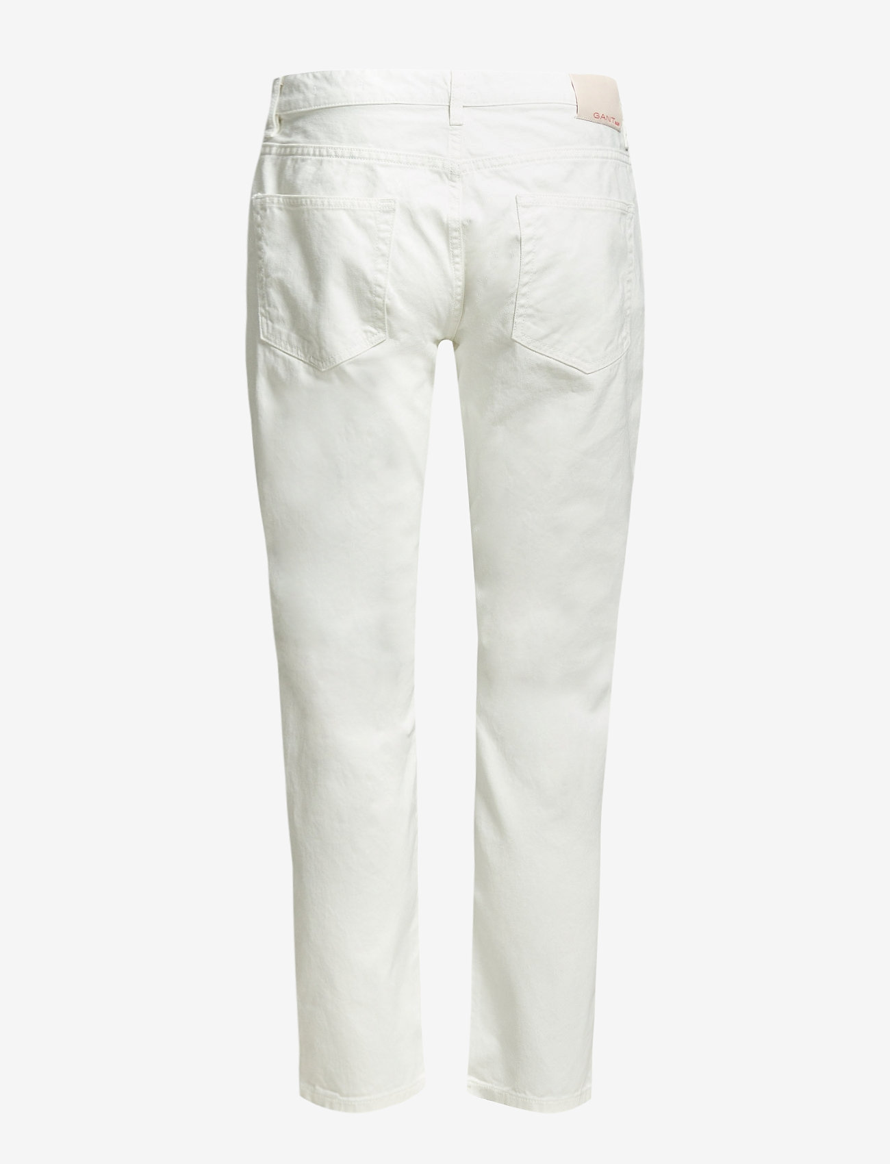 GANT - R. WHITE SLACKER JEANS - džinsa bikses ar taisnām starām - offwhite - 1