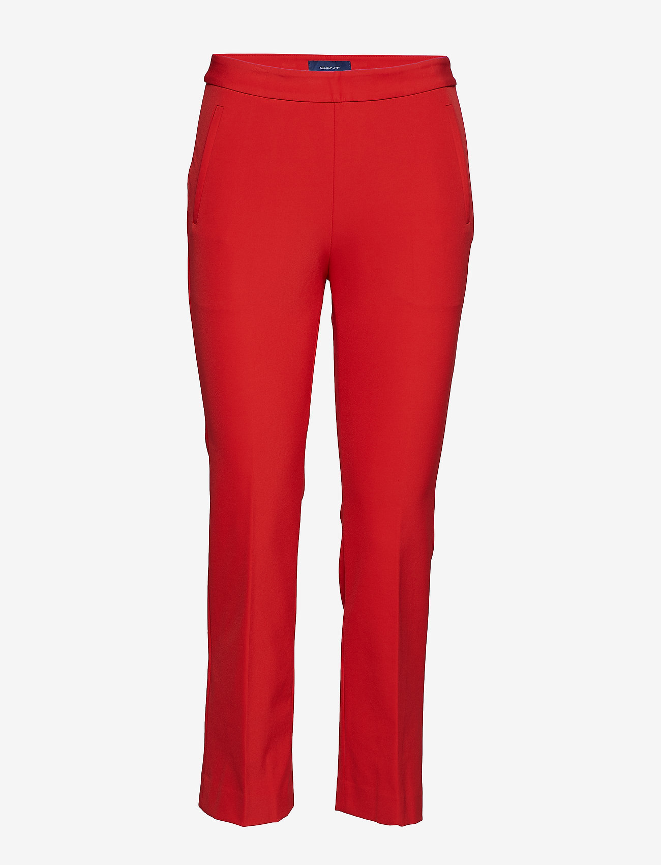 GANT - O1. STRAIGHT CROPPED PANT - bright red - 0