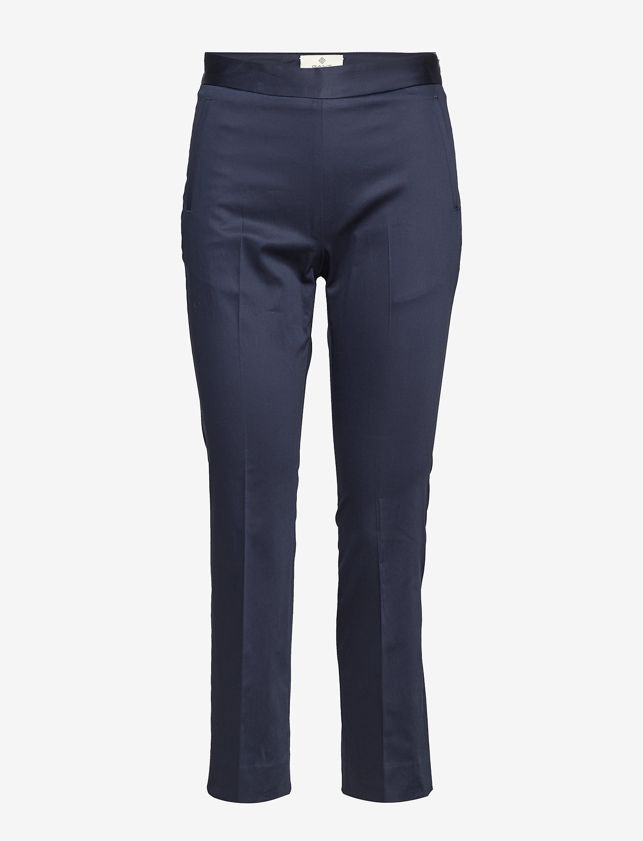 GANT - G1.SATIN CIGARETTE SLACKS - marine - 0
