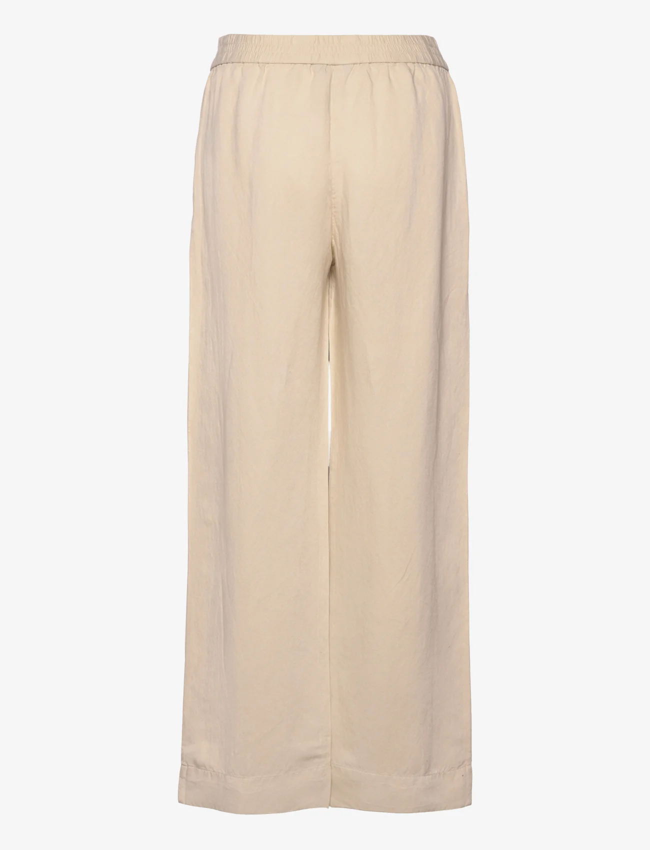 GANT - LINEN VISCOSE PULL-ON PANTS - desert beige - 1