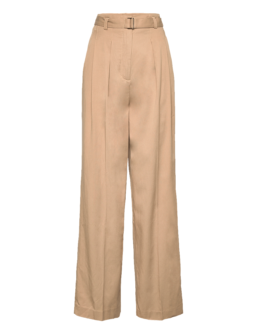 Gant - D2. HW PLEATED FLUID CHINOS - hazelwood beige - 0