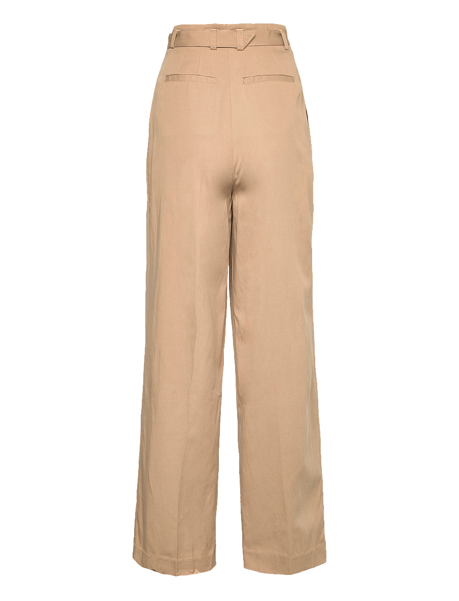 Gant - D2. HW PLEATED FLUID CHINOS - hazelwood beige - 1