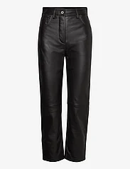 GANT - D2. HW CROPPED LEATHER PANT - juhlamuotia outlet-hintaan - cocoa bean - 0