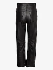 GANT - D2. HW CROPPED LEATHER PANT - leather trousers - cocoa bean - 1