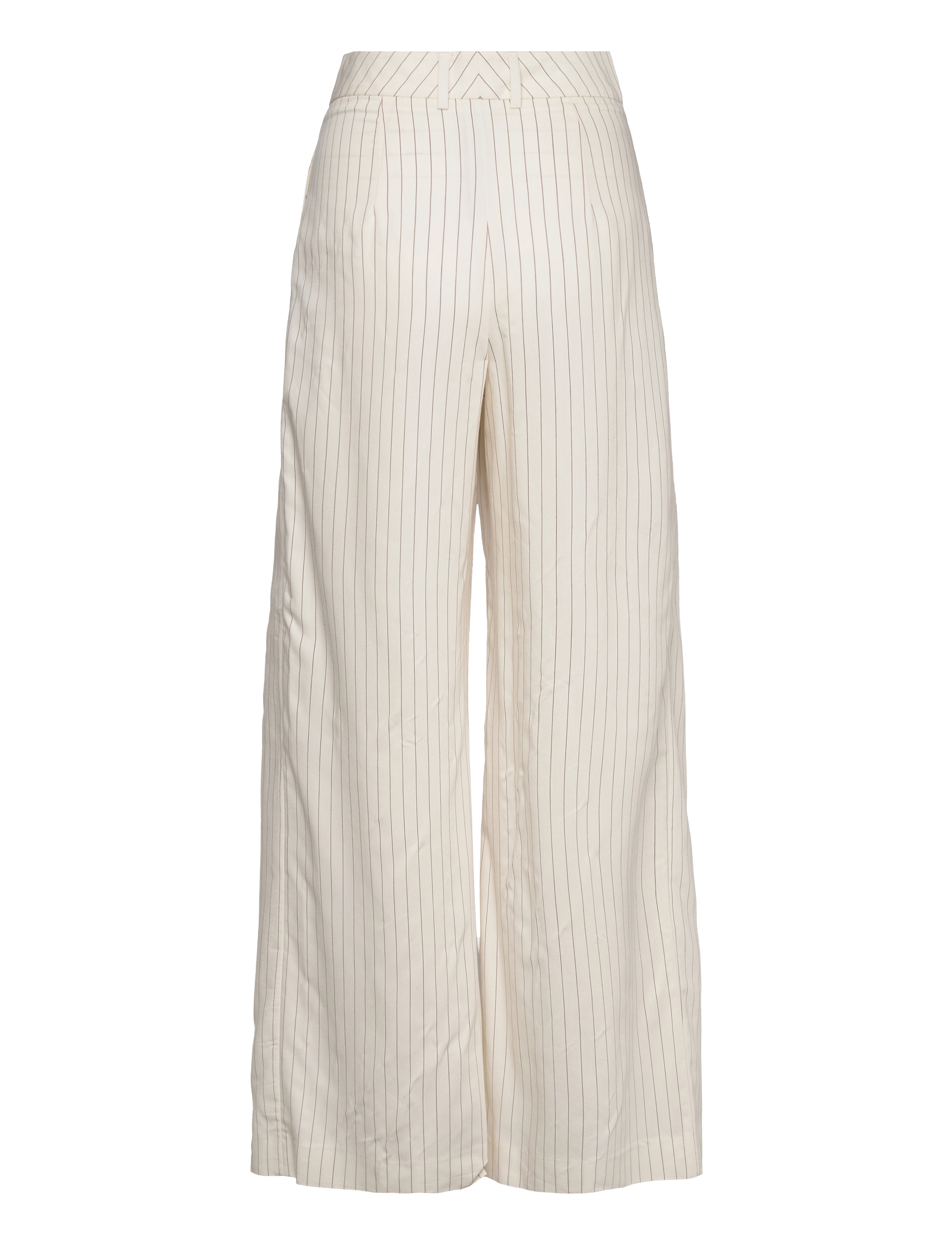 GANT - D2. PINSTRIPE PLEATED WIDE PANTS - linen - 1