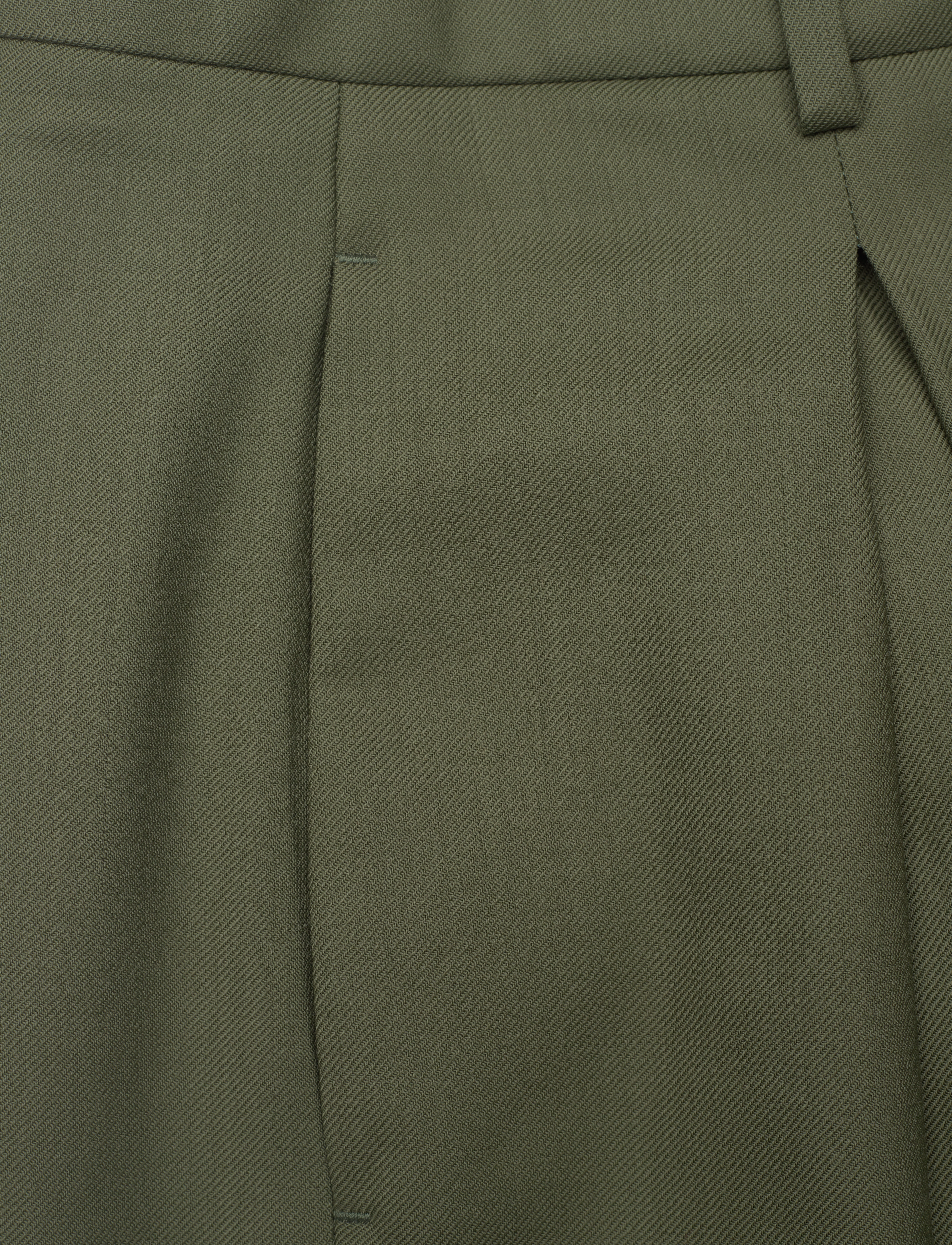 GANT - D1. HW PLEATED WIDE PANTS - kalamata green - 2
