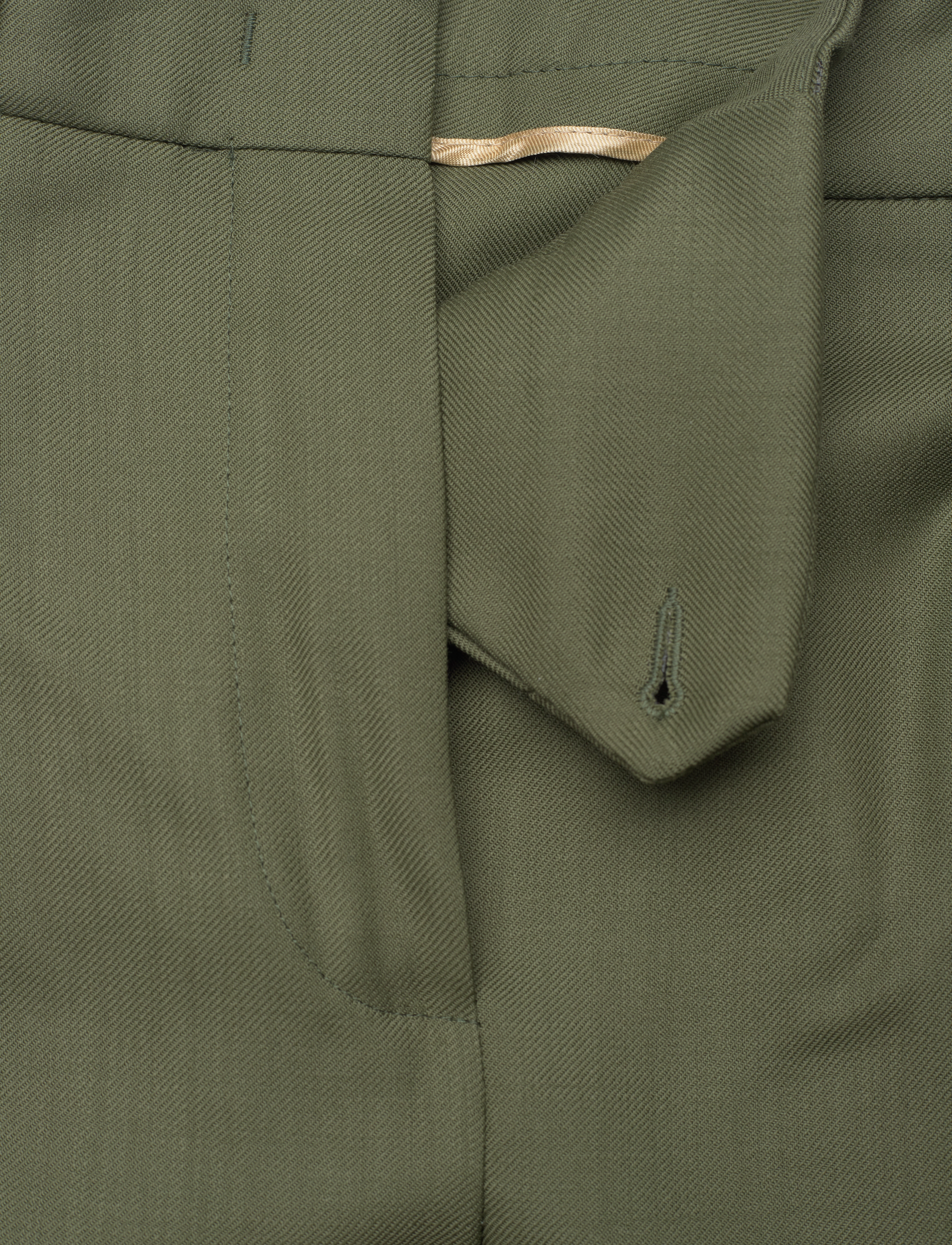 GANT - D1. HW PLEATED WIDE PANTS - kalamata green - 3
