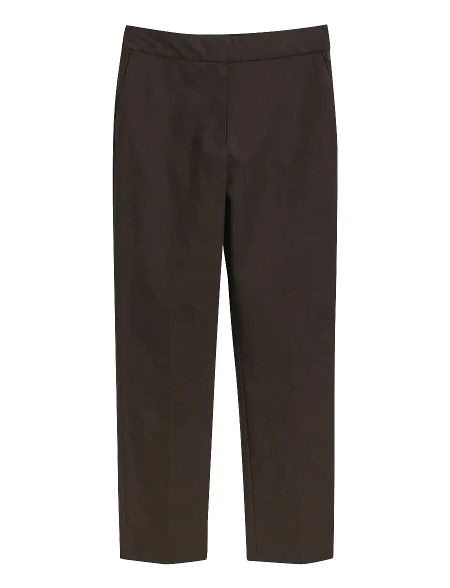 Gant - SLIM SLACK - kitsad püksid - deep brown - 0