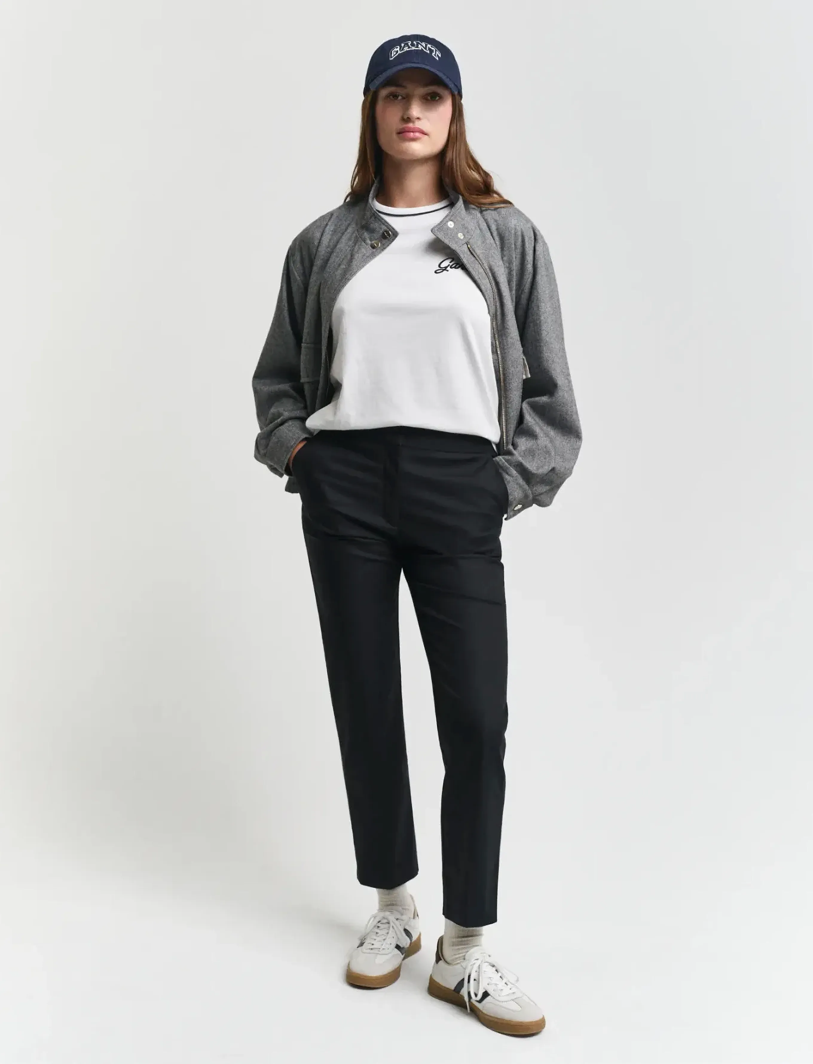 Gant Slim Slack, 40, Multi/patterned, Bukser > Slim Fit-Bukser, Dame