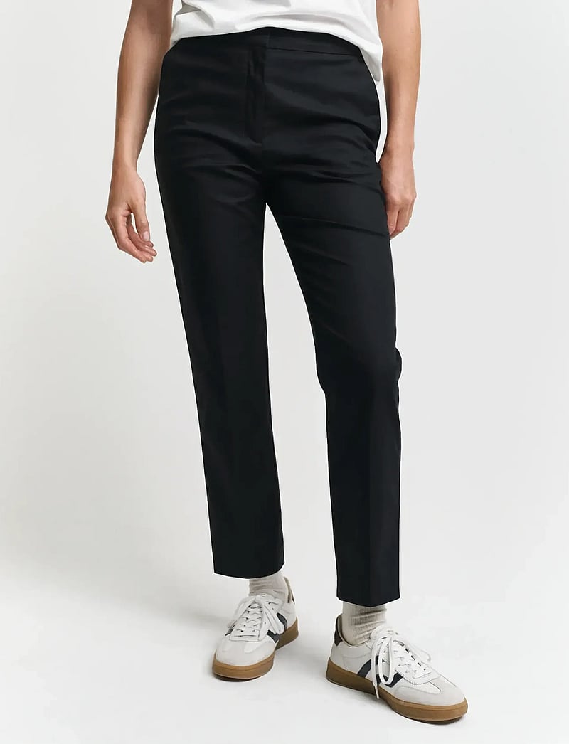 GANT - SLIM SLACK - slim fit hosen - ebony black - 4