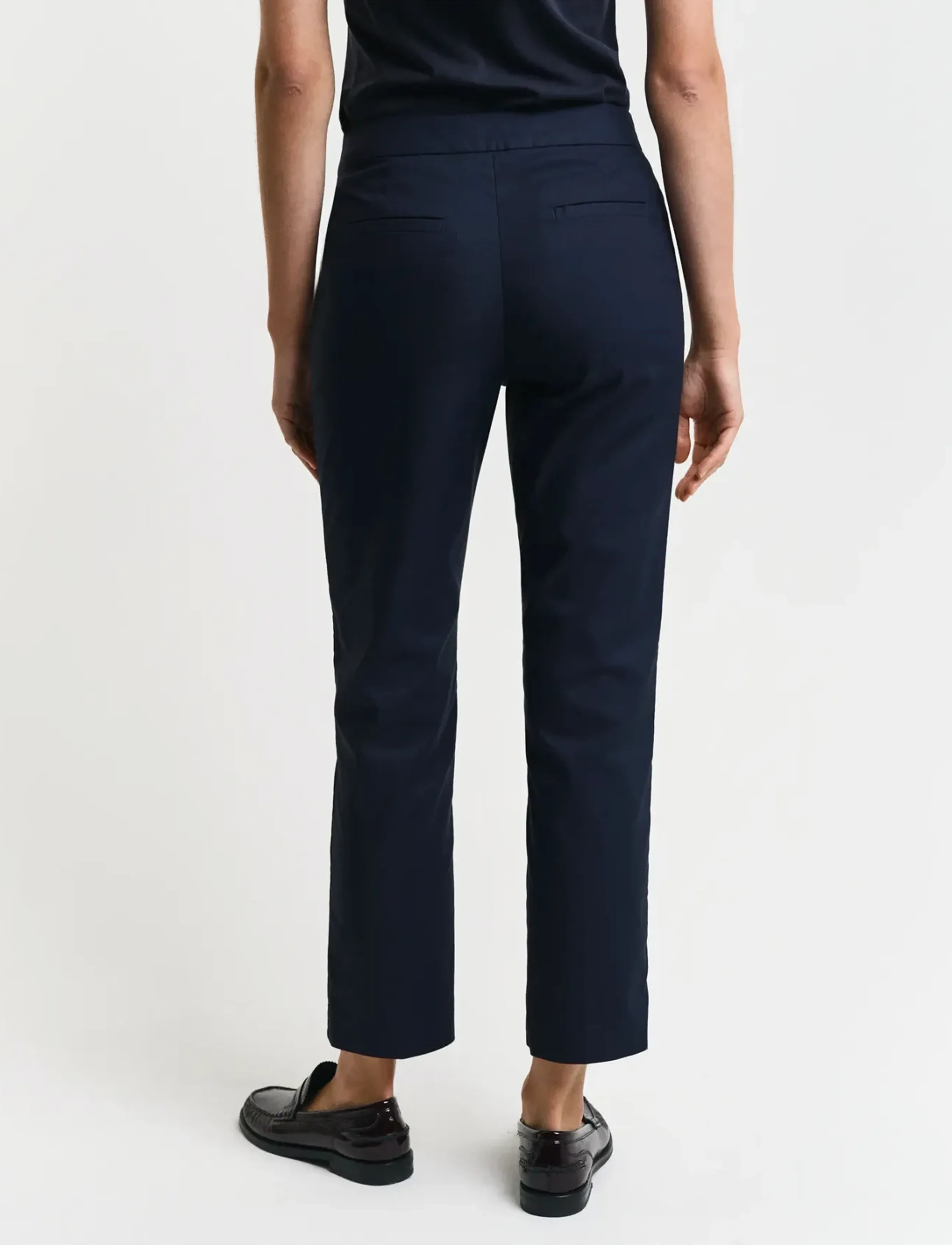 Gant - SLIM SLACK - slim fit trousers - evening blue - 3