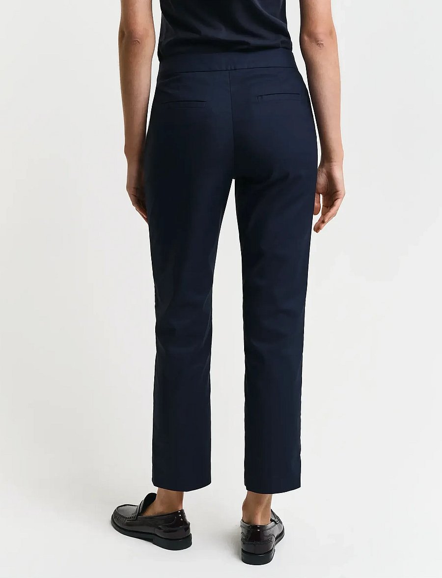 Gant - SLIM SLACK - slim fit trousers - evening blue - 3