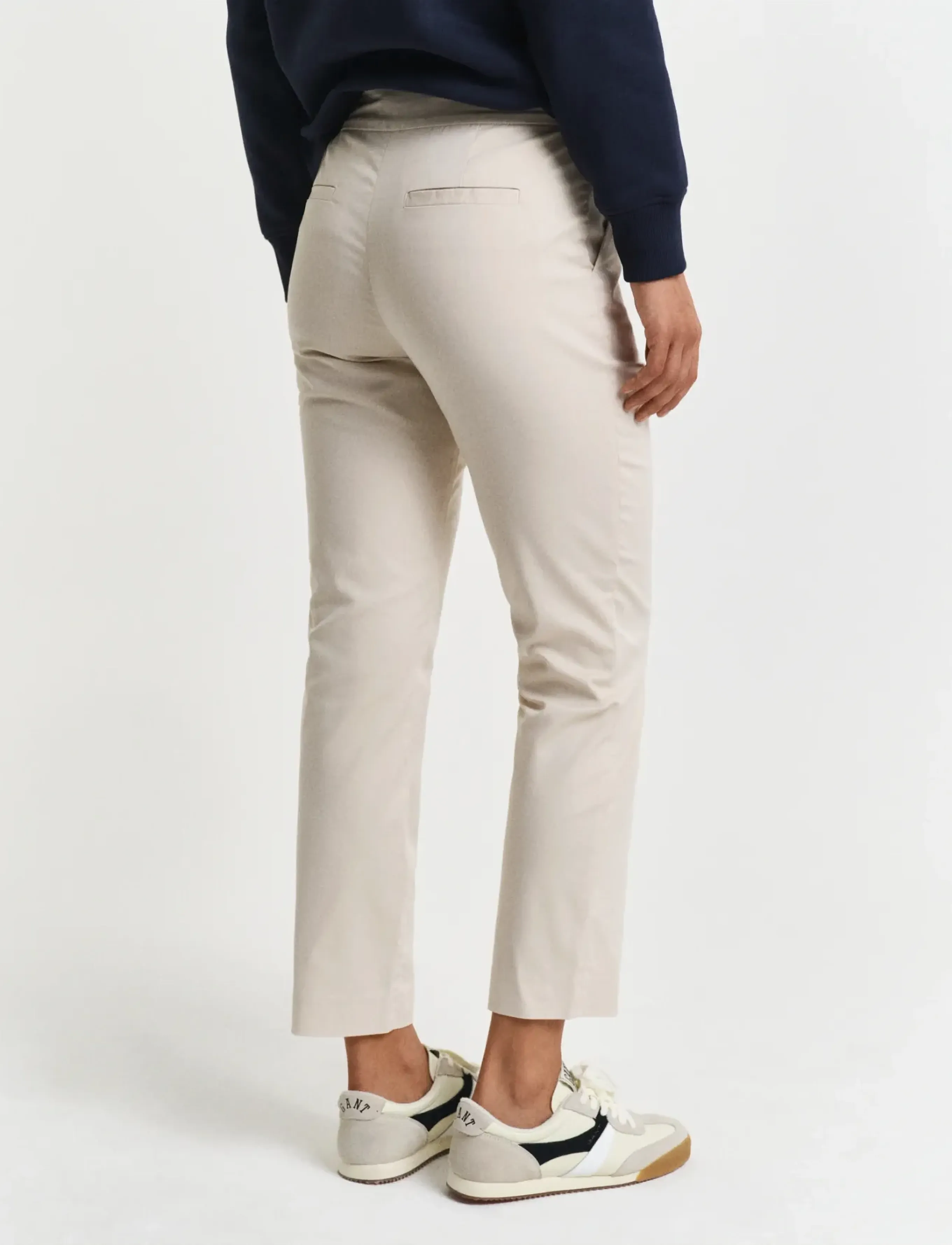 Gant - SLIM SLACK - slim fit bukser - soft oat - 3