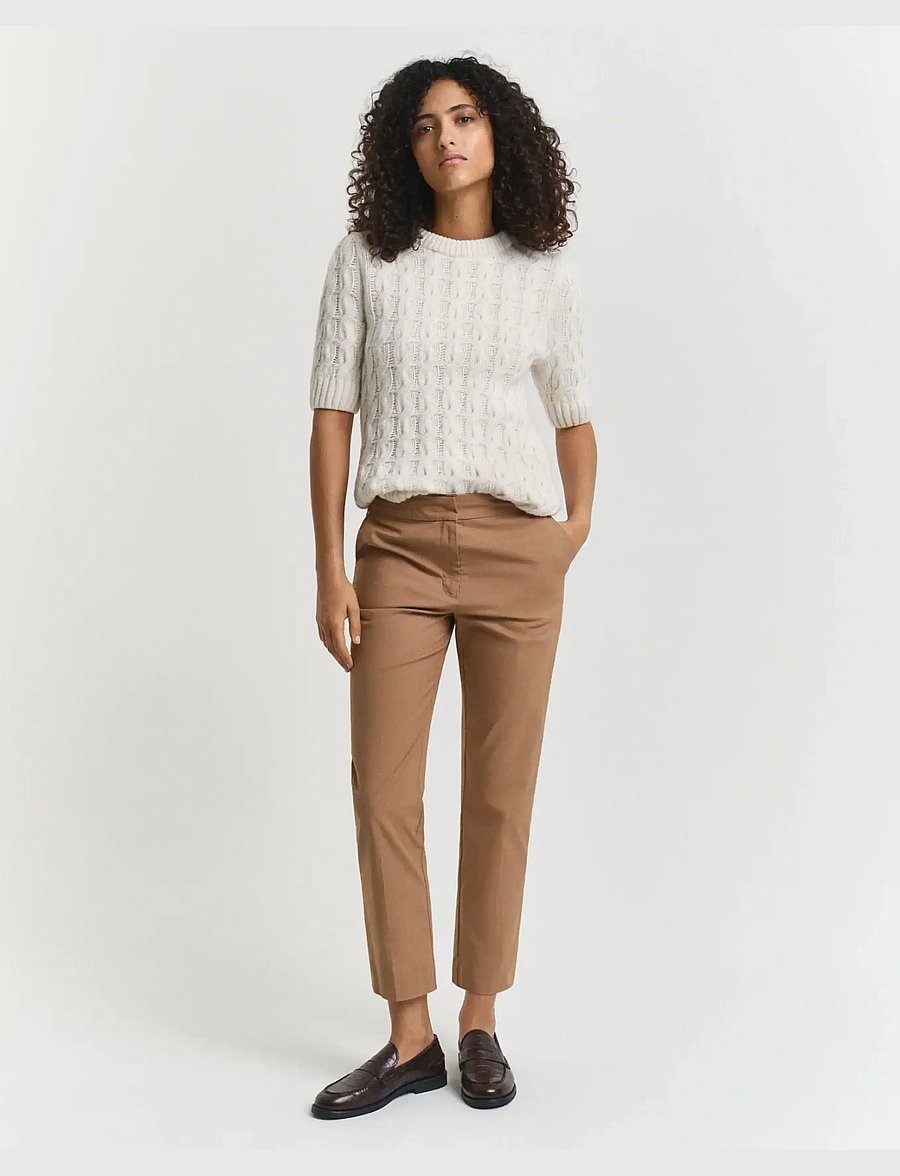 Gant - SLIM SLACK - slim-fit hosen - warm khaki - 0