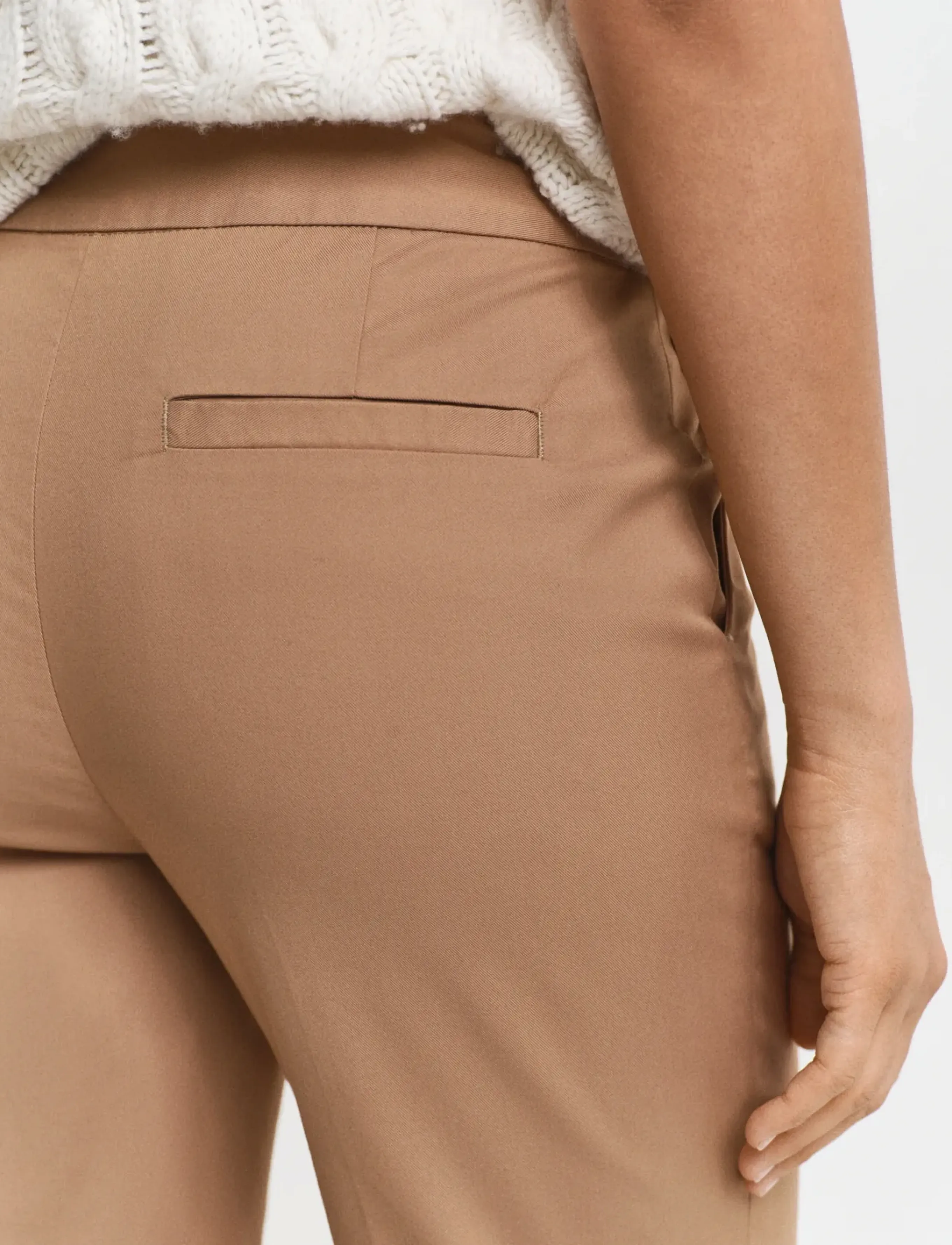 Gant - SLIM SLACK - kitsalõikelised püksid - warm khaki - 4