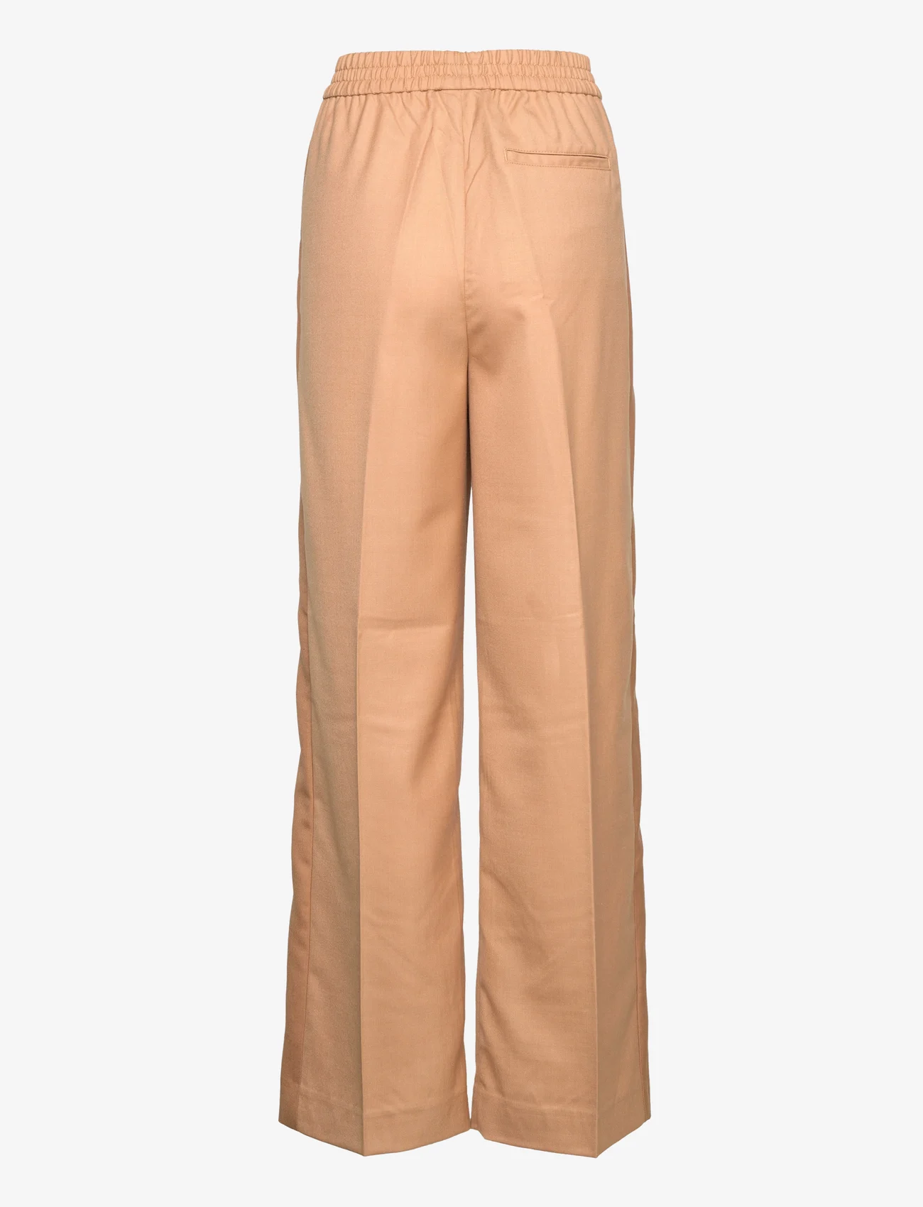 GANT - D1. STRAIGHT PULL ON PANTS - spodnie proste - toffee beige - 1