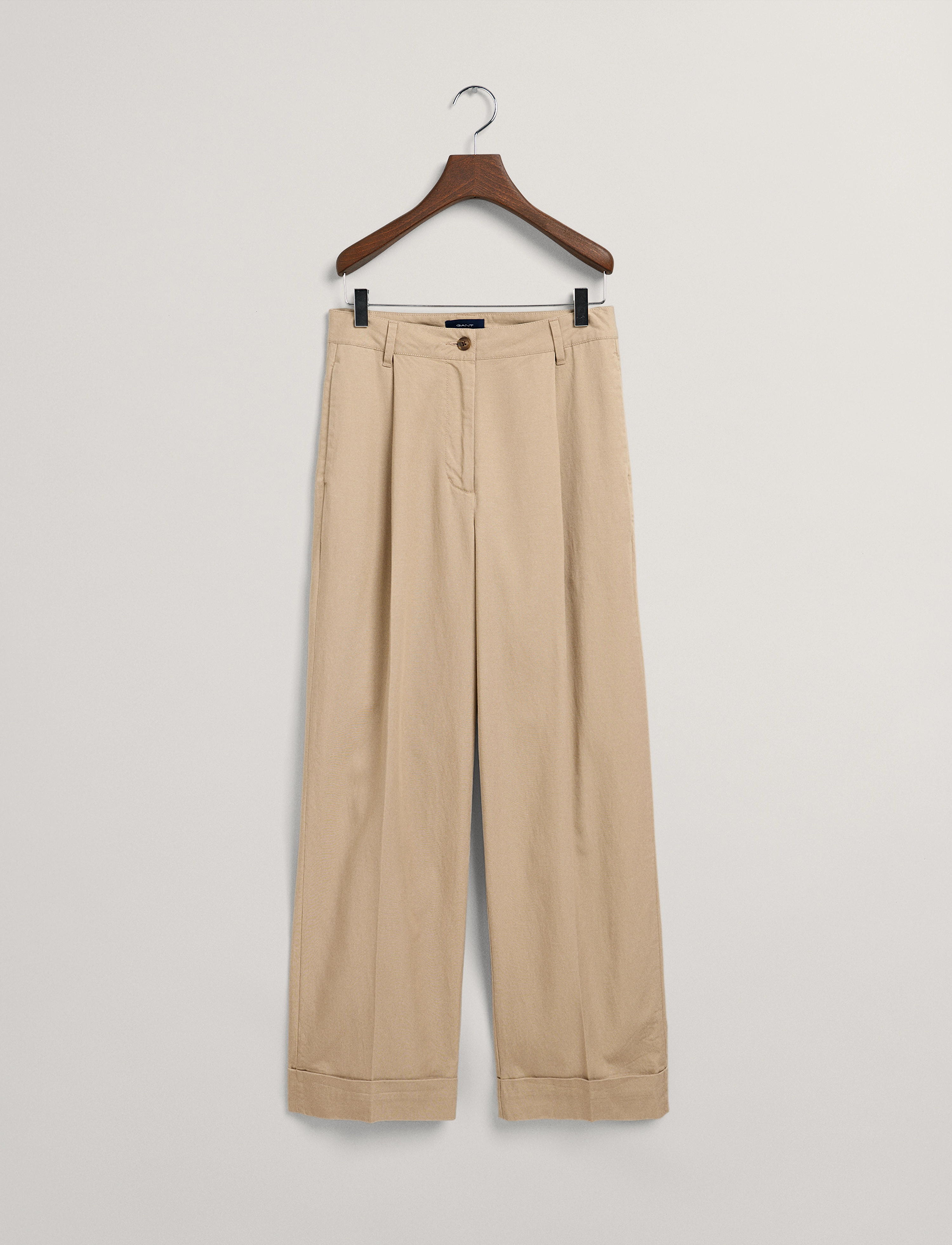 GANT - D2. RELAXED TURN UP CHINOS - dark khaki - 5