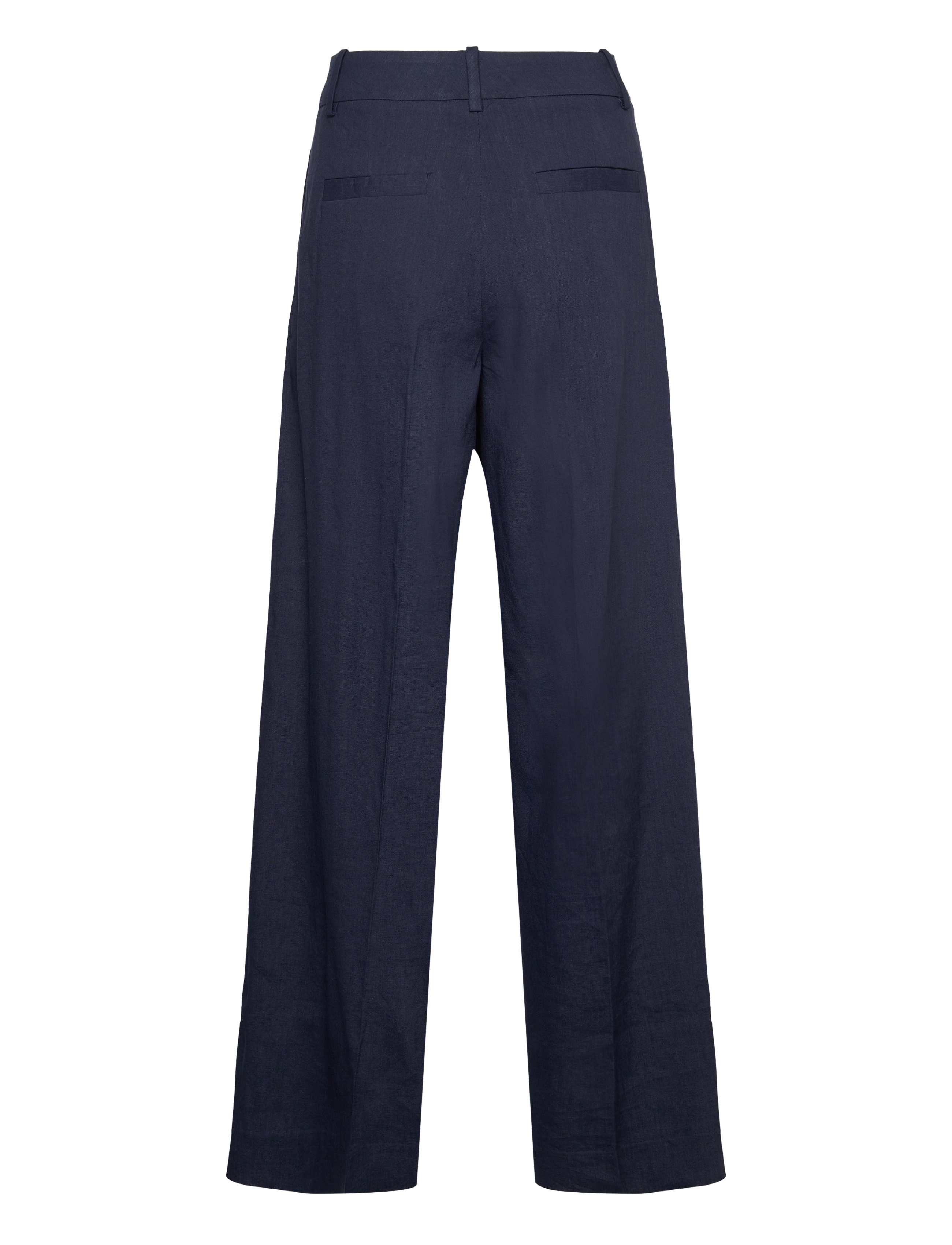 GANT - WIDE STRETCH LINEN PANT - evening blue - 1
