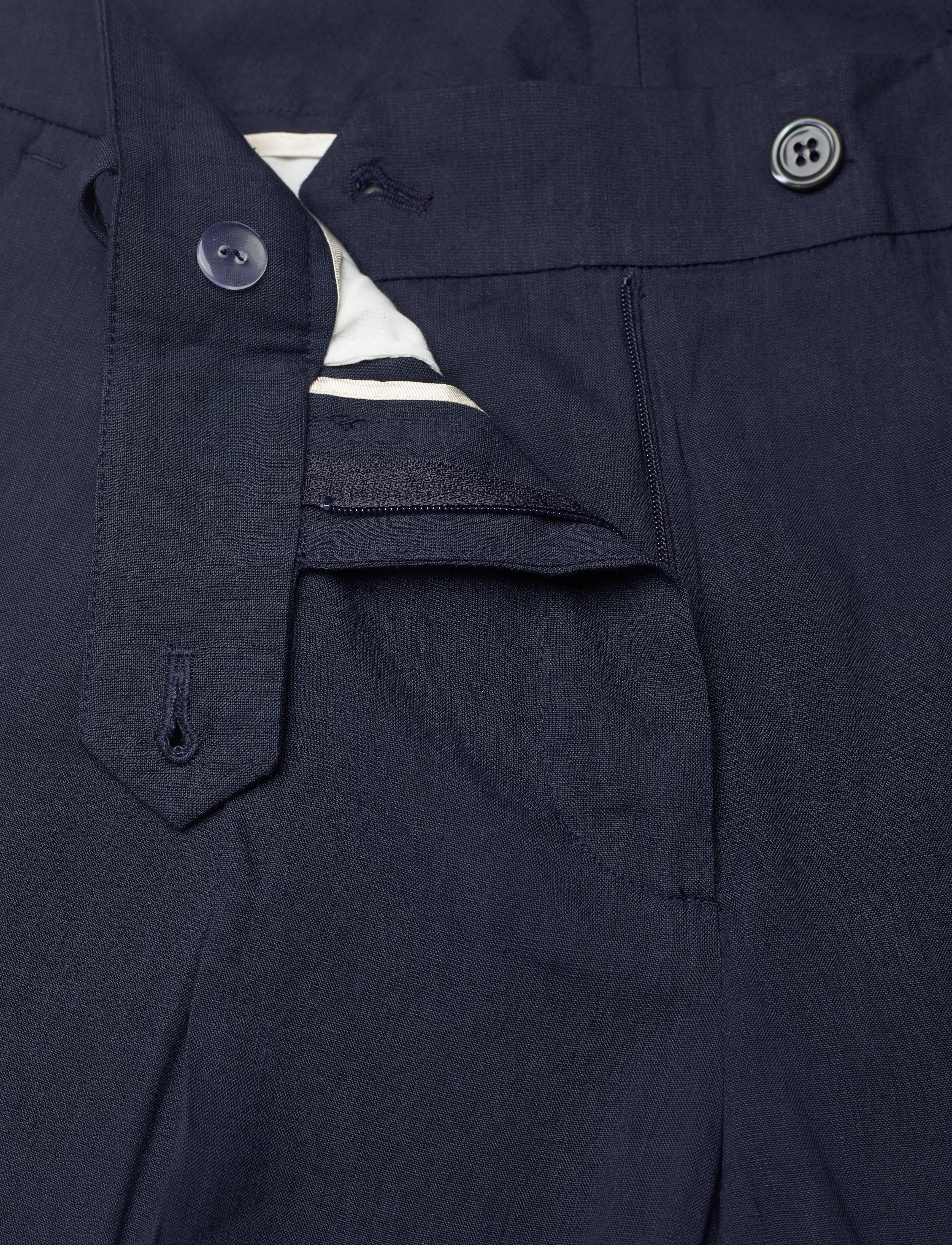 GANT - WIDE STRETCH LINEN PANT - evening blue - 3