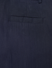 GANT - WIDE STRETCH LINEN PANT - linen trousers - evening blue - 4