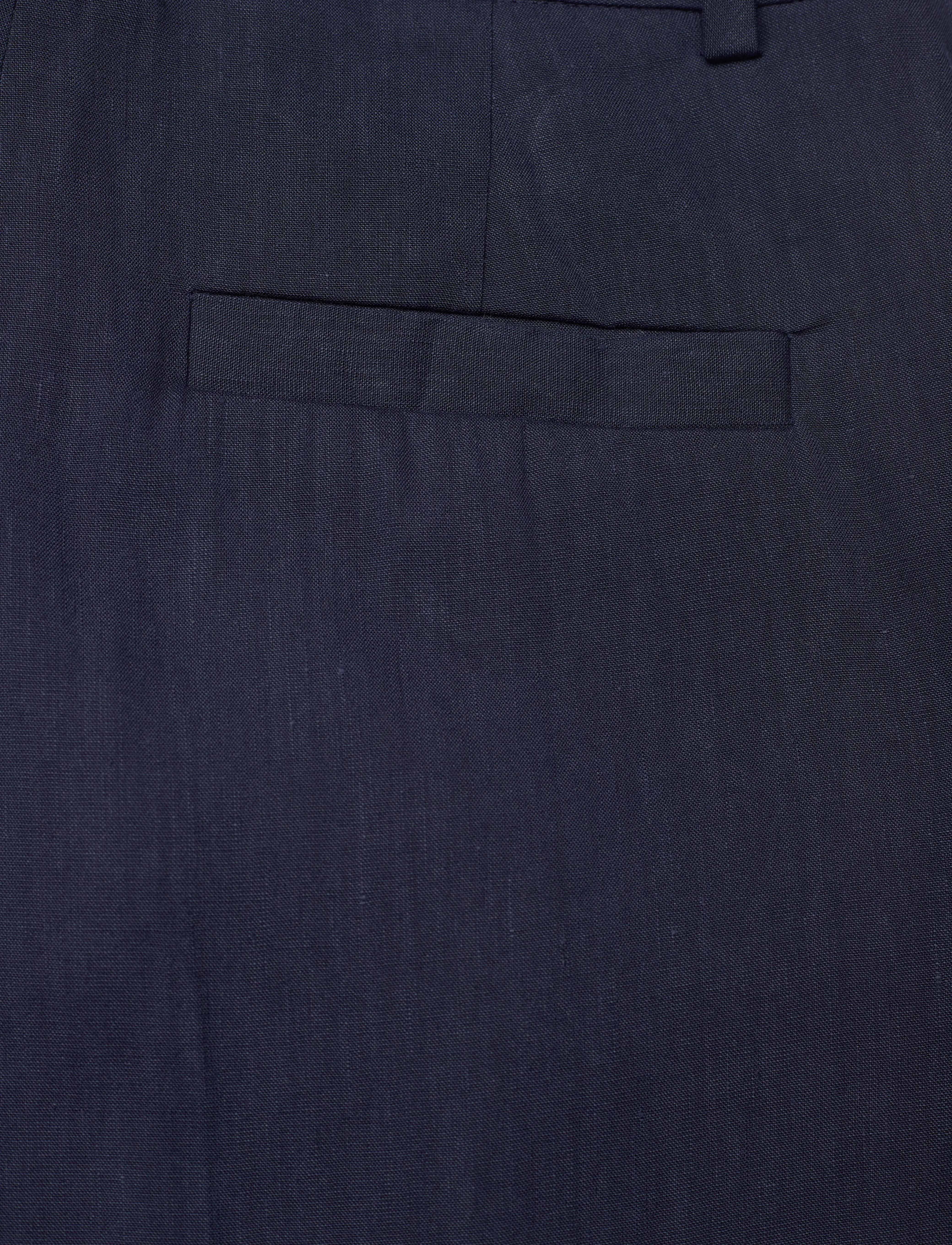 GANT - WIDE STRETCH LINEN PANT - evening blue - 4
