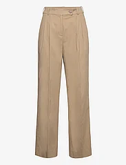 GANT - HW RELAXED CHINOS - straight leg trousers - dark khaki - 0