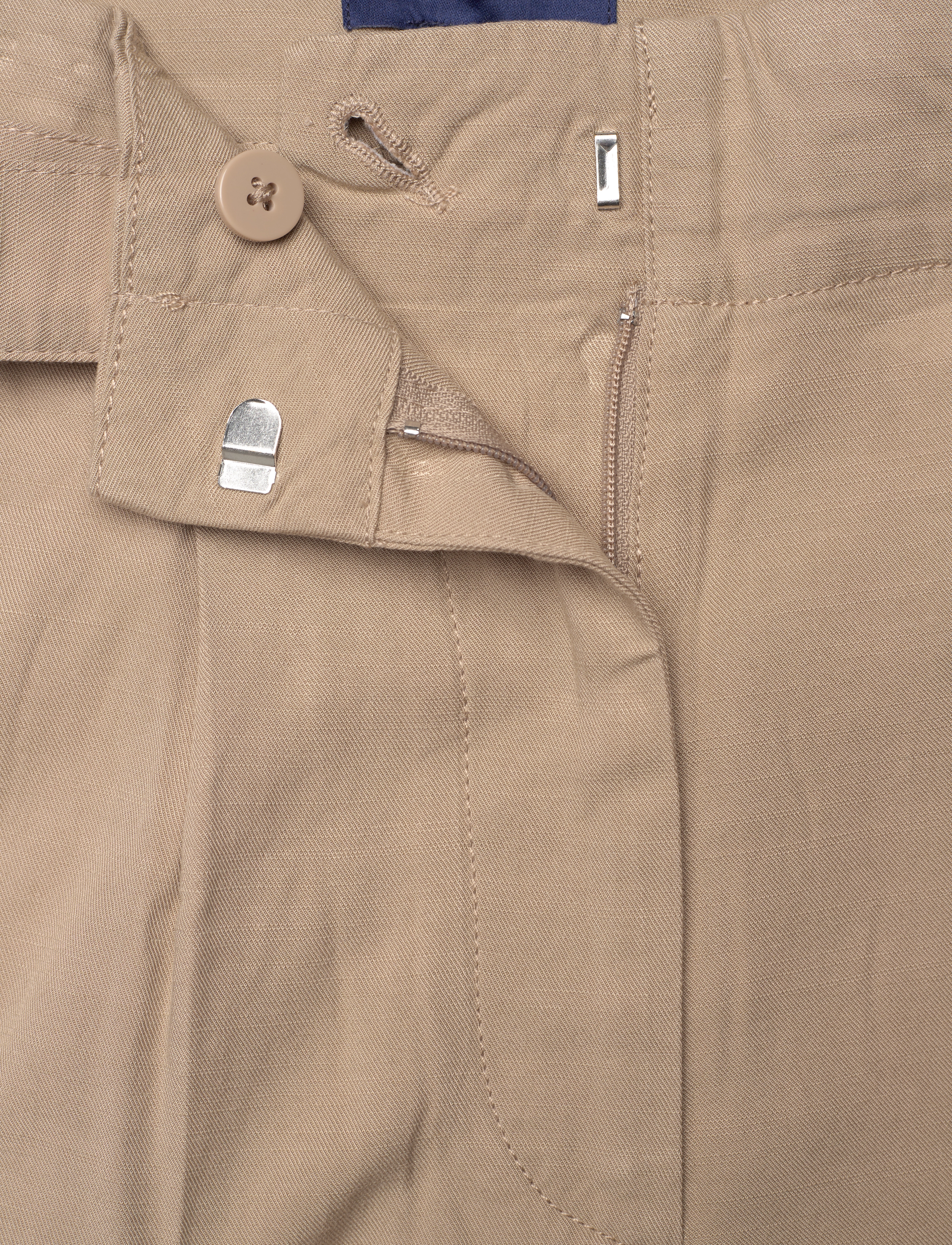GANT - WIDE CROPPED BELTED PANTS - horn beige - 3