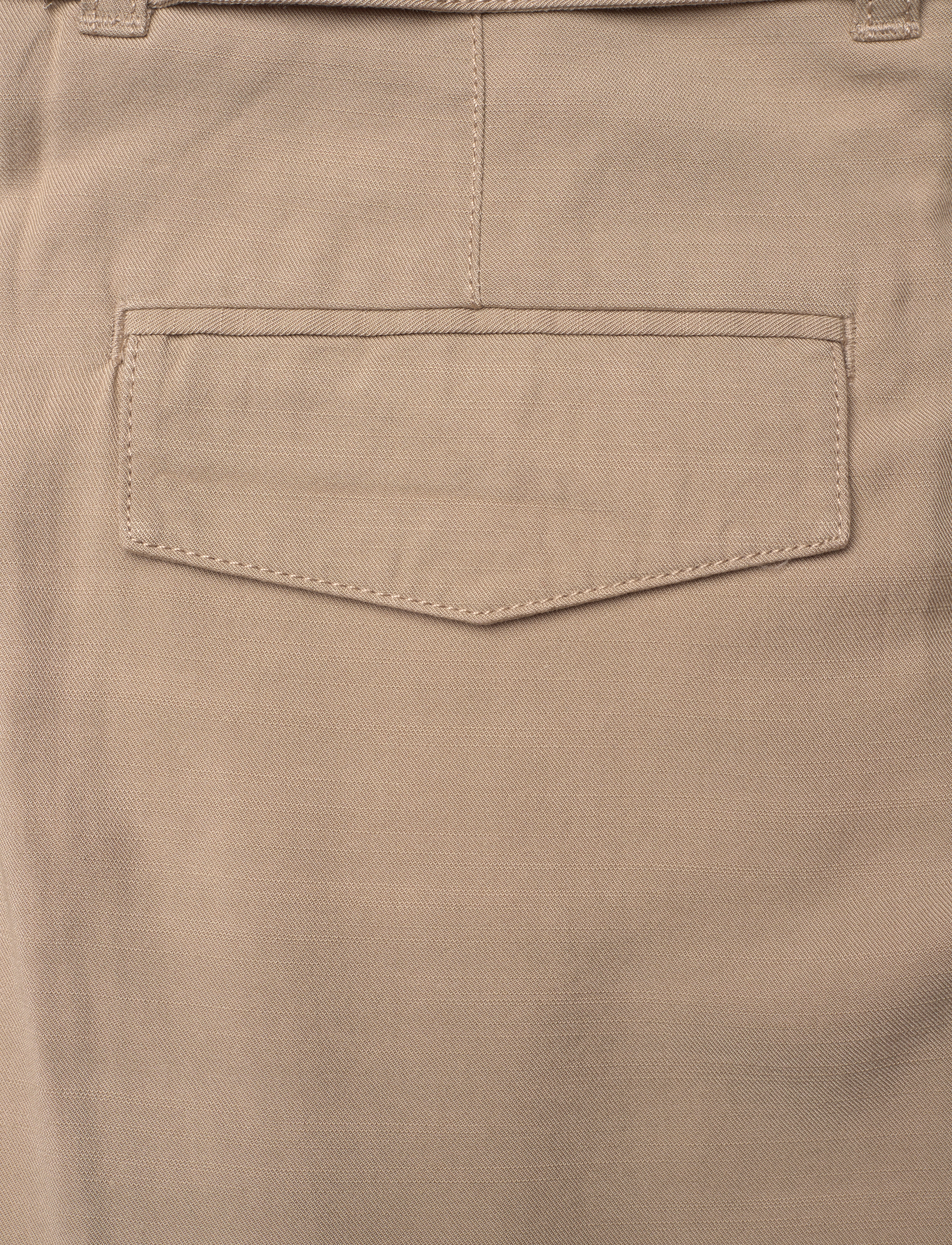 GANT - WIDE CROPPED BELTED PANTS - horn beige - 4