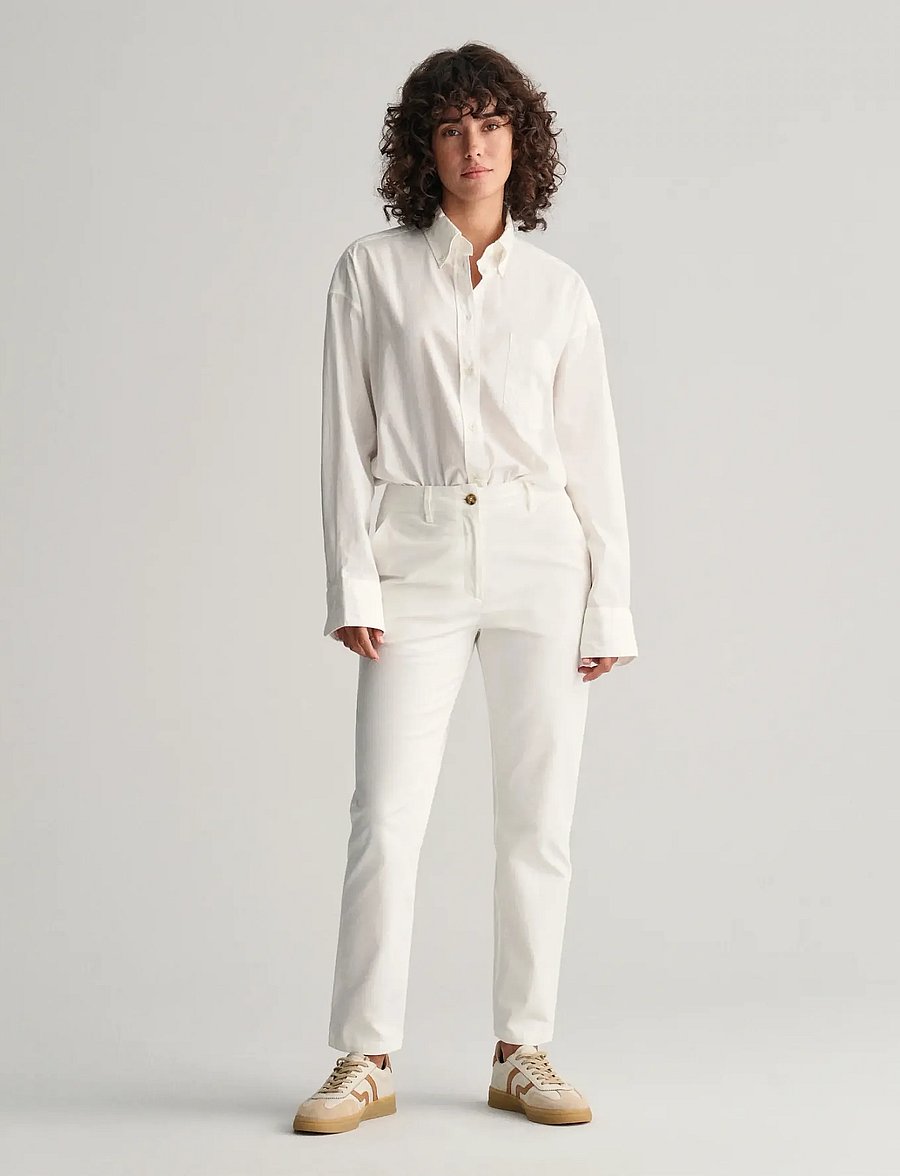Gant - SLIM CHINOS - chinos - eggshell - 5