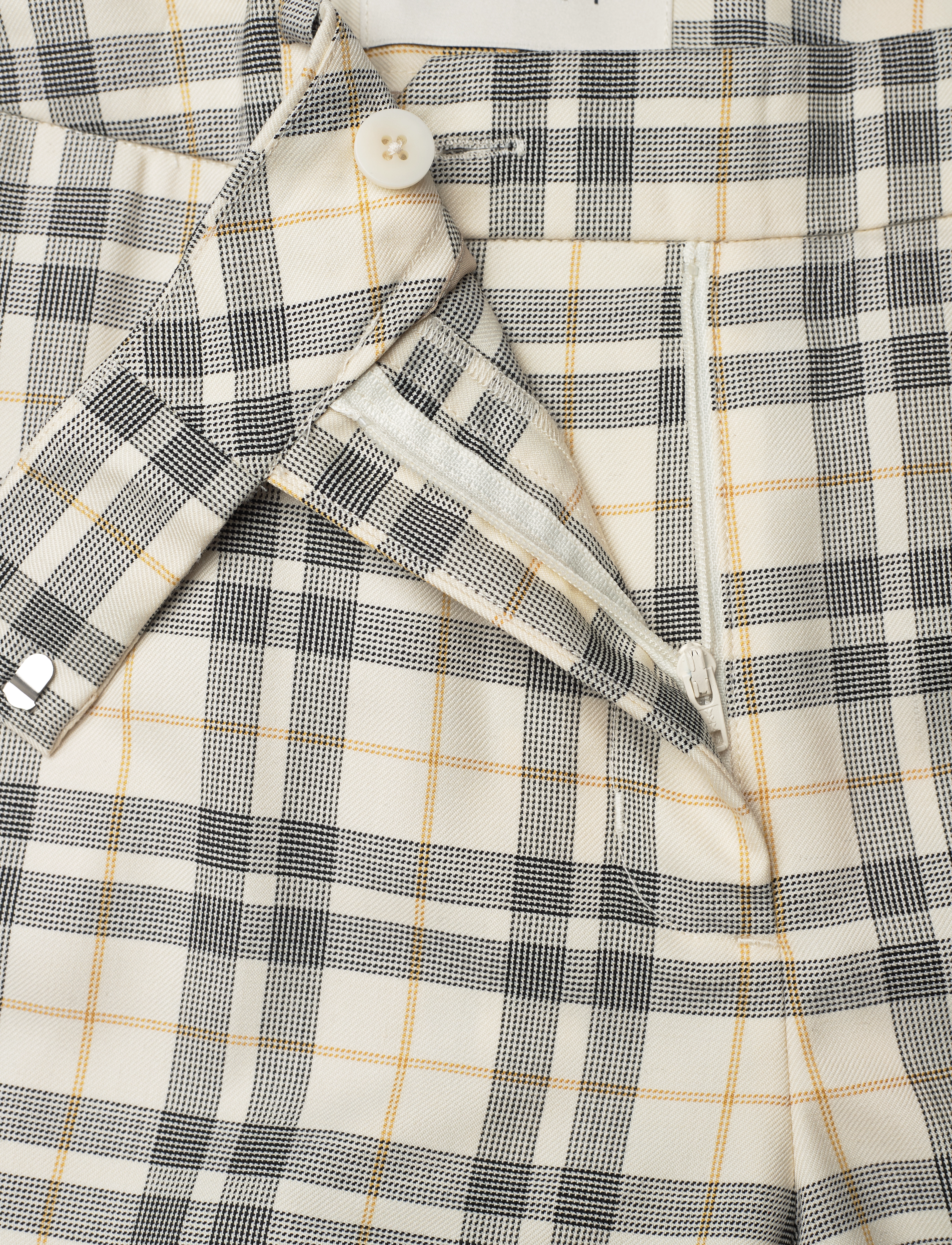 Gant - LOW RISE STRAIGHT CHECKED PANTS - spodnie proste - linen - 3