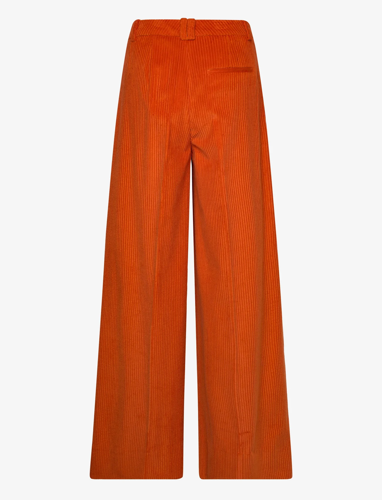 GANT - HW WIDE LEG CORD PANTS - hosen mit weitem bein - pumpkin orange - 1