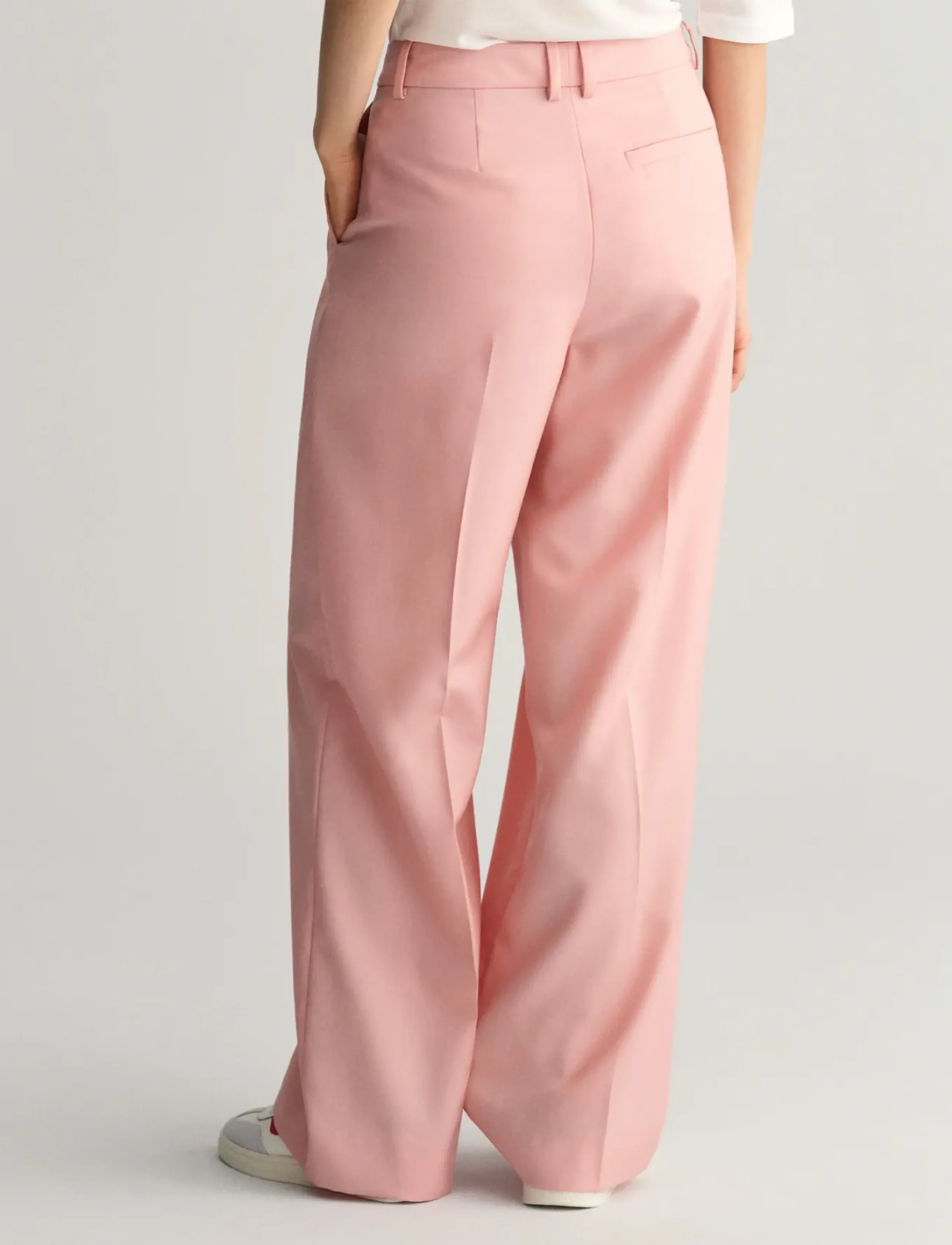 GANT - REL WIDE LEG PANT - dusty rose - 3
