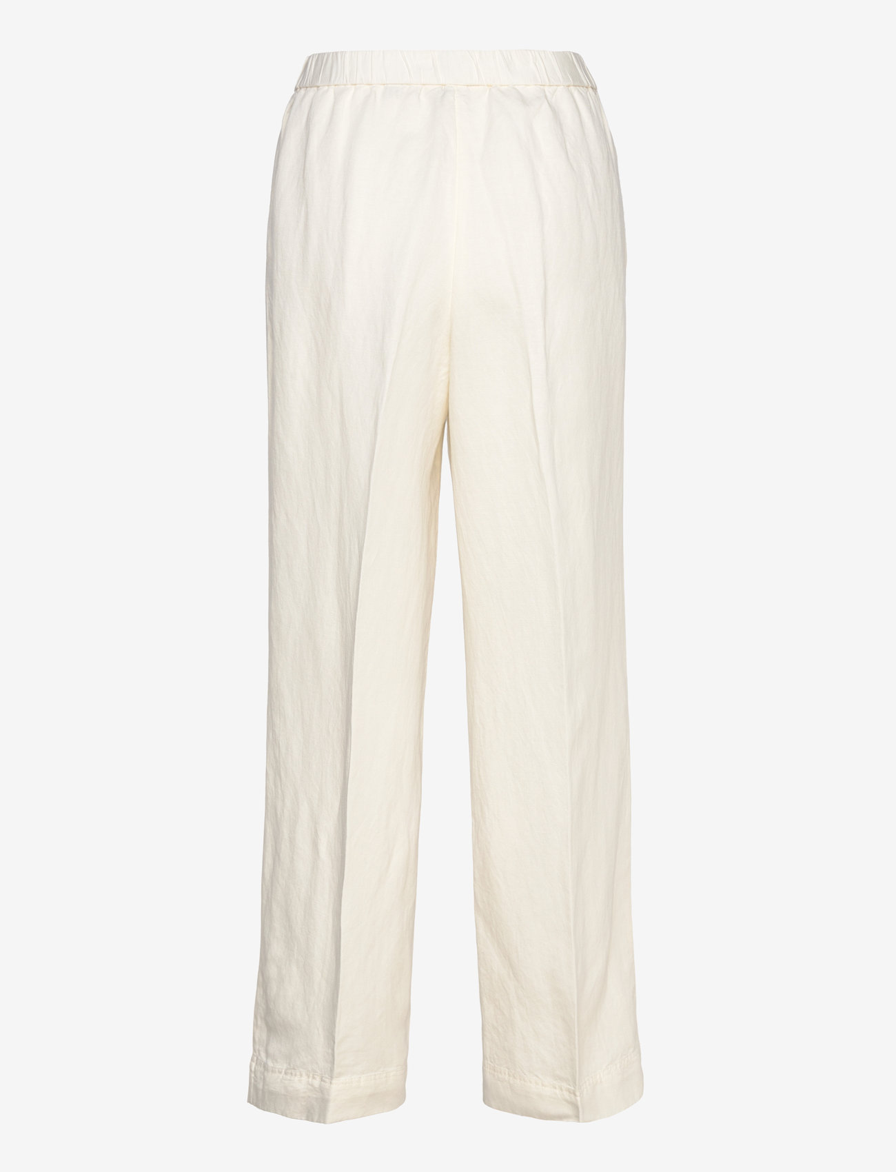 GANT - REL LINEN BLEND PULL ON PANTS - pellavahousut - eggshell - 1