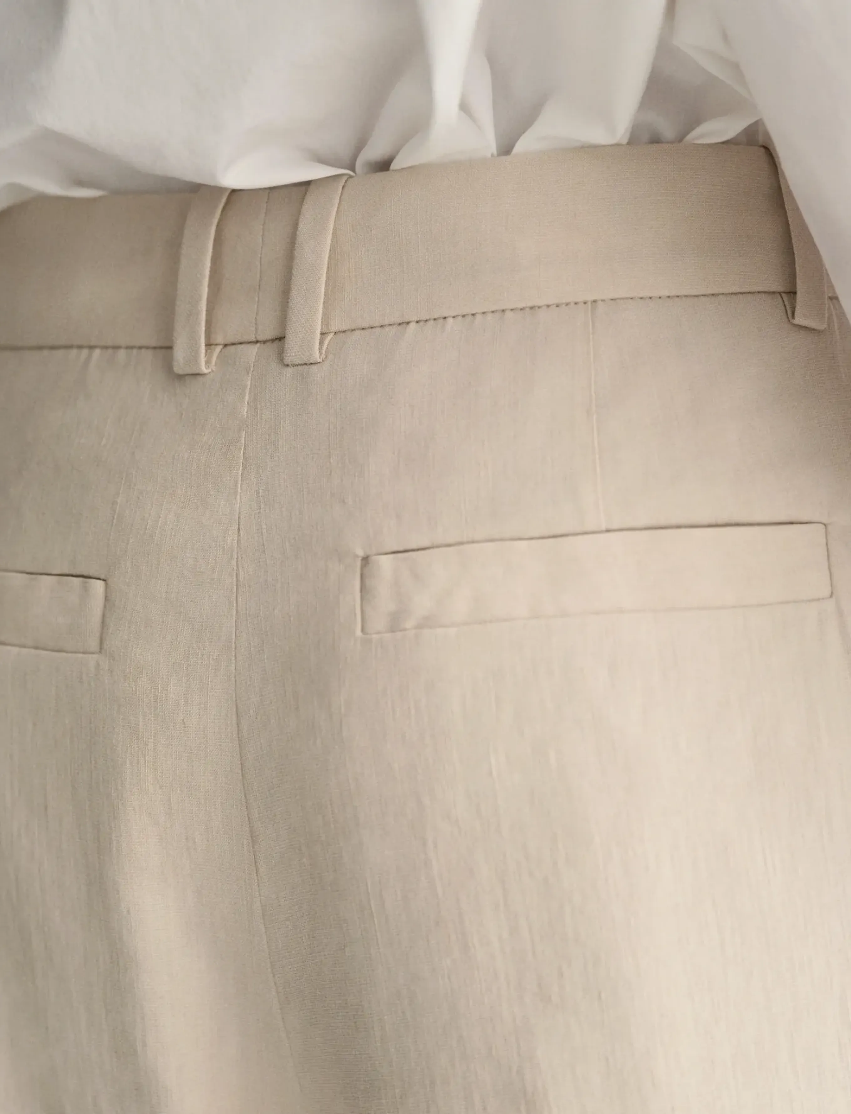Gant Rel Stretch Linen Tailored Pant linnebyxor dam – bild 3