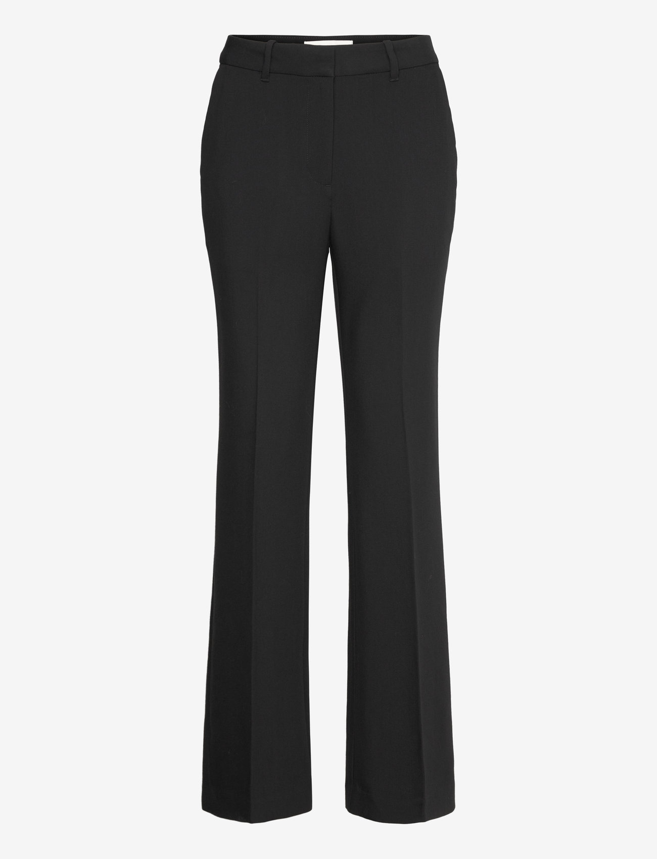 GANT - Slim Flared Slacks - alt laiad püksid - black - 1