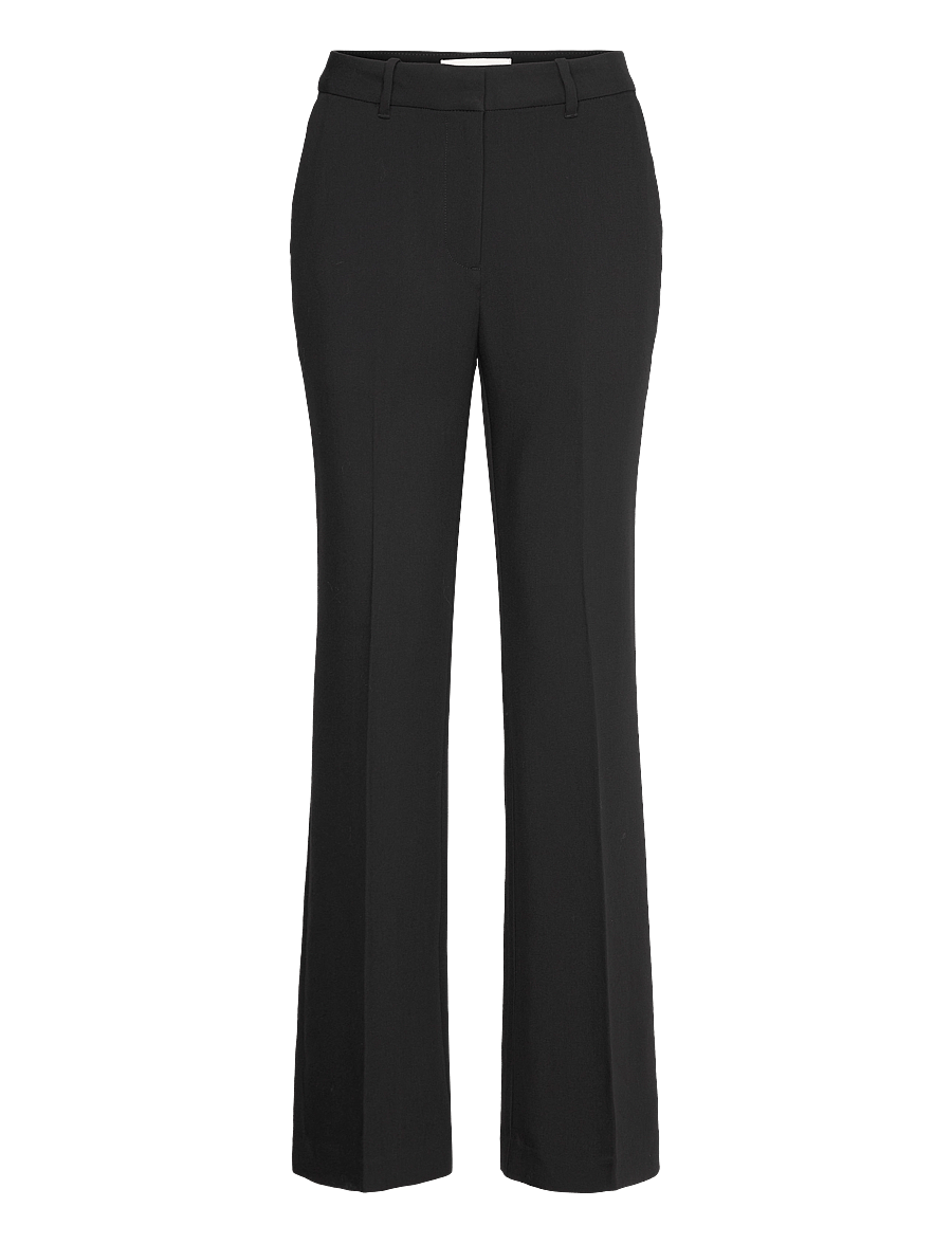 Gant - Slim Flared Slacks - alt laiad püksid - black - 1