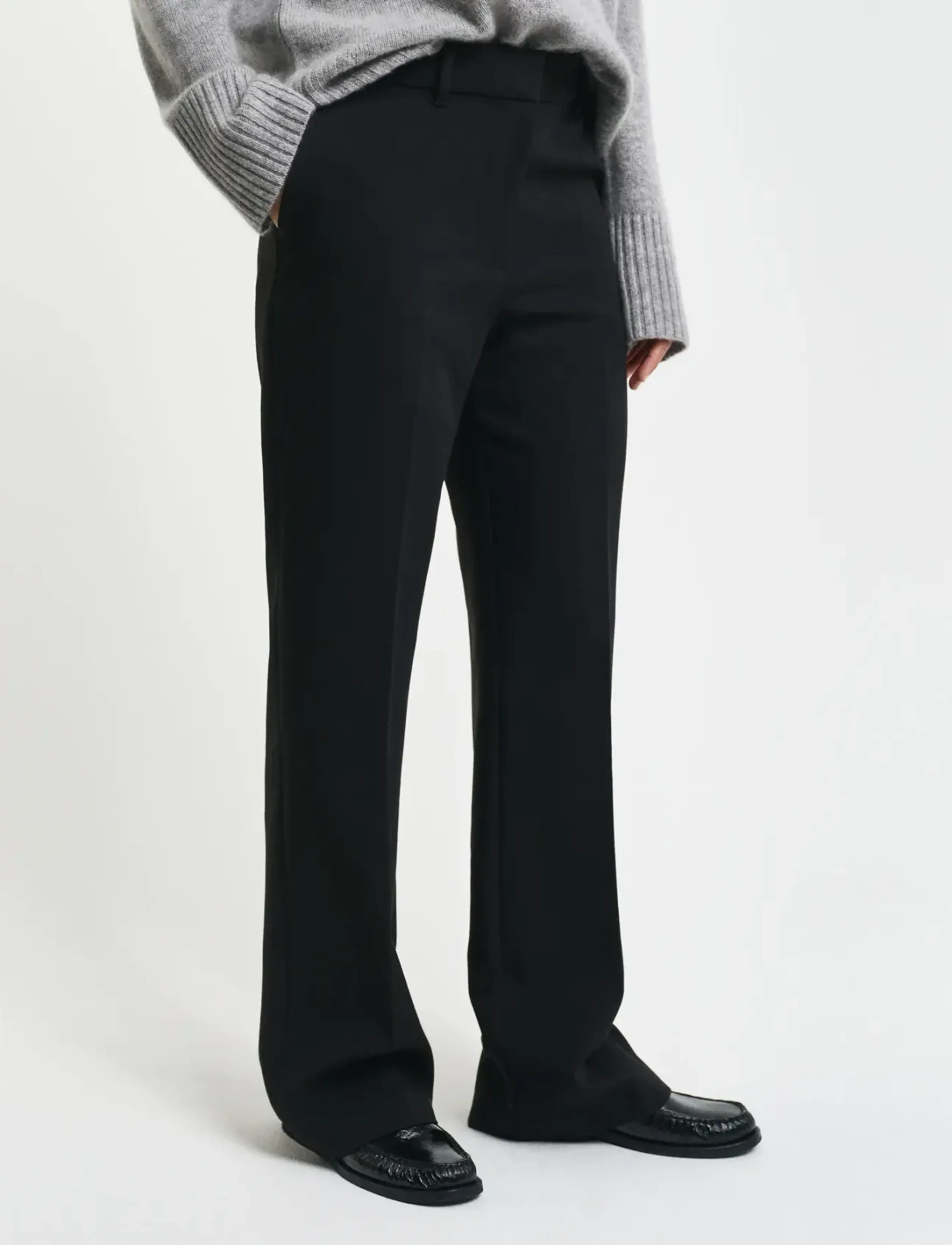 Gant - Slim Flared Slacks - flares - black - 4